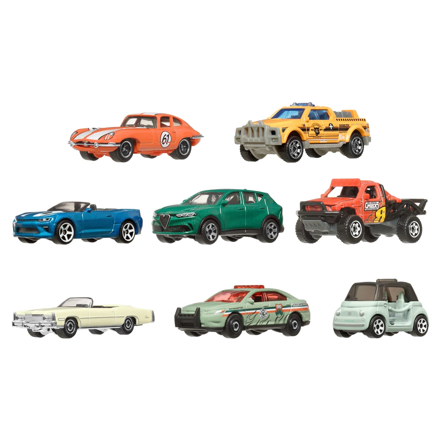 Matchbox Diecast Vehículo de Juguete Auto Básico Paquete de 8