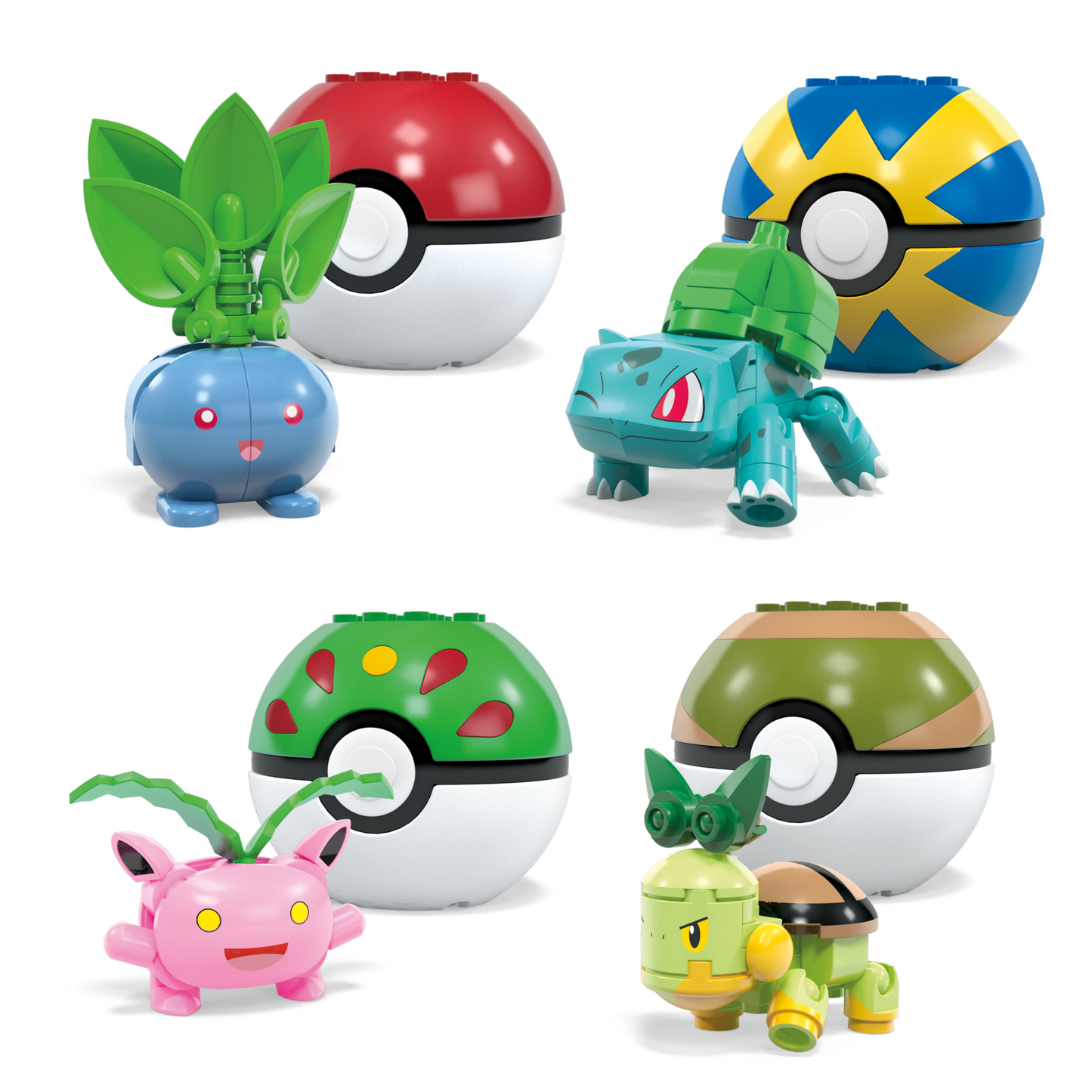 MEGA Pokémon Juguete de Construcción Colección equipo de Pokémon tipo planta