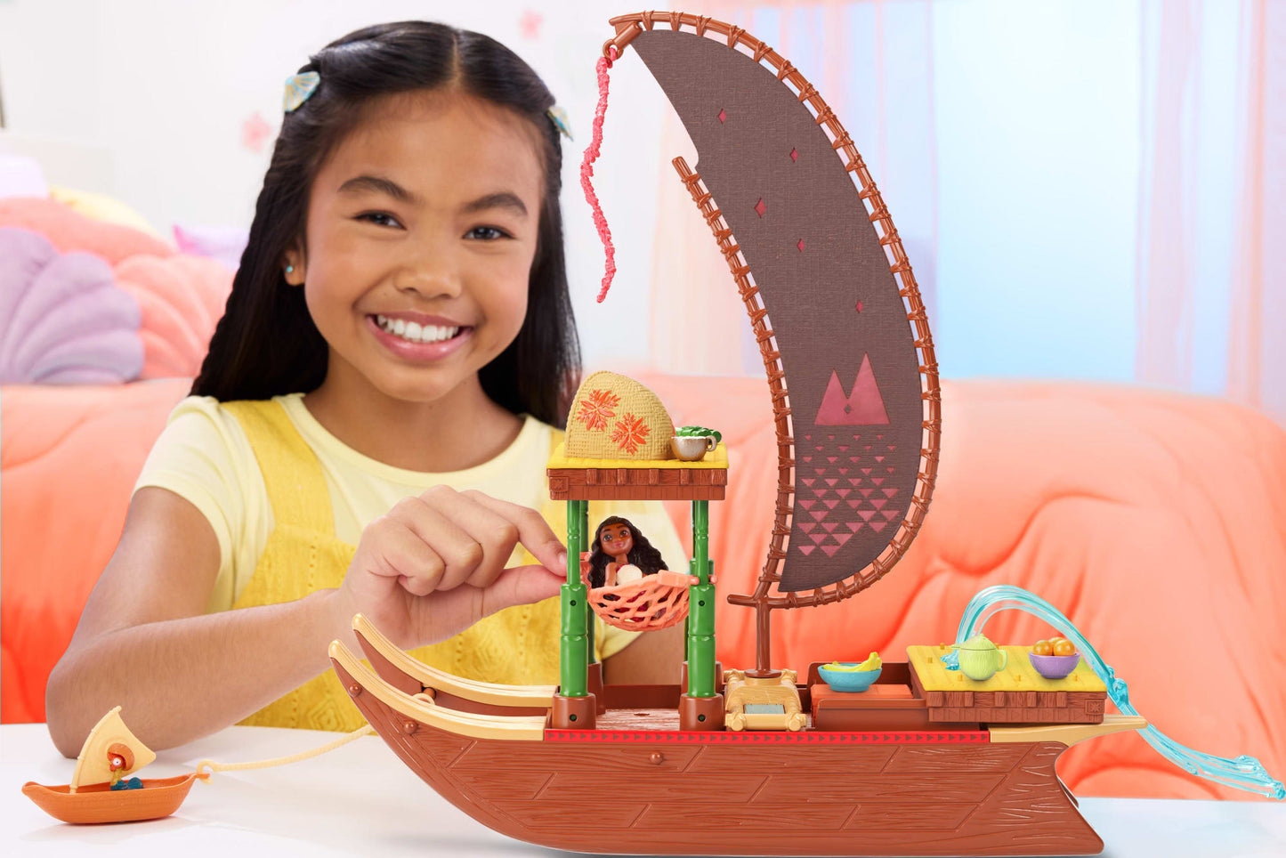 Disney Moana 2 Coffret de Jeu Canot D’Aventure de Moana