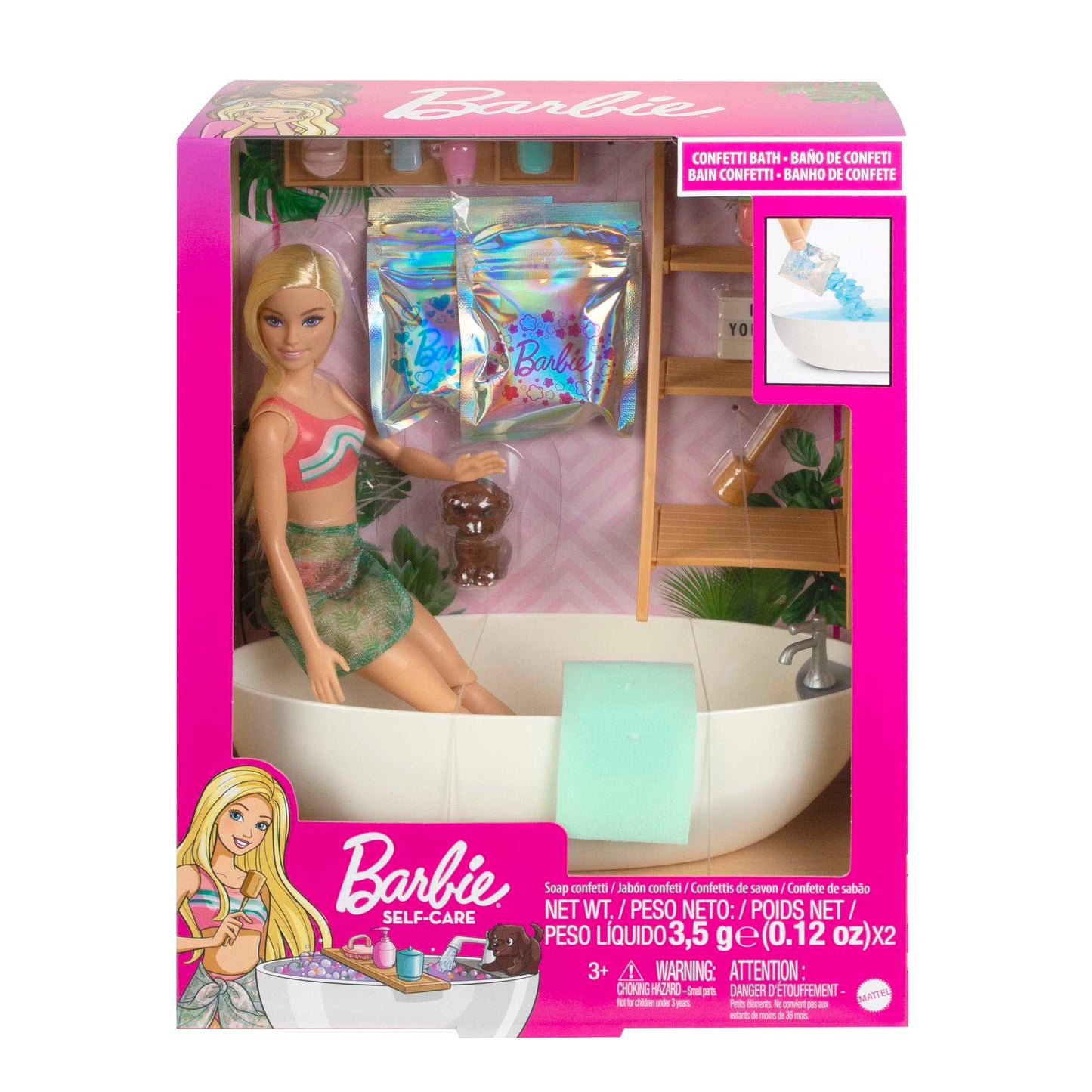 Barbie Fashion & Beauty Conjunto de Brinquedo Banho de Espuma com Boneca