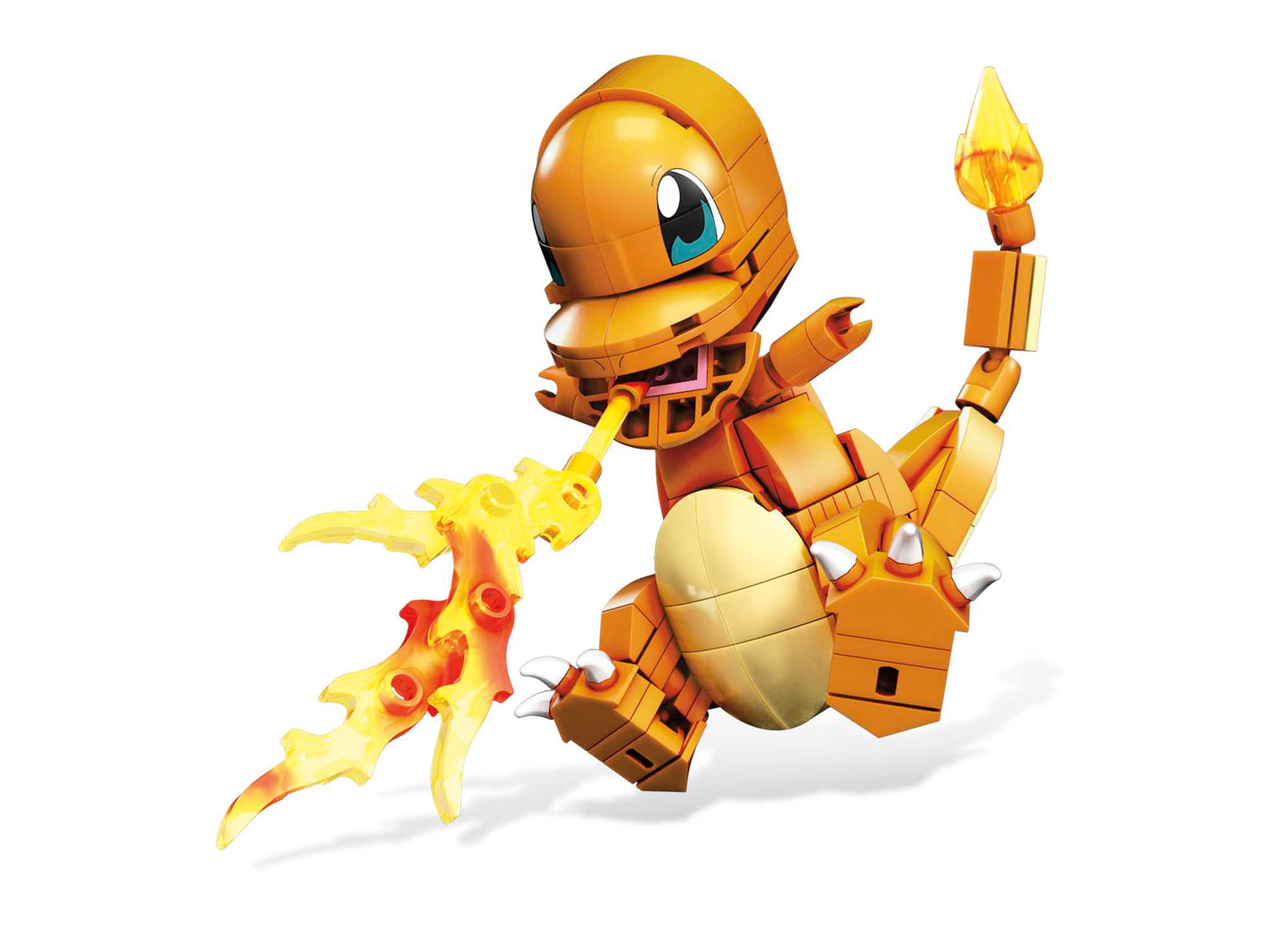 MEGA Pokémon Build & Show Charmander Toy Building Set, 4 inches Tall,