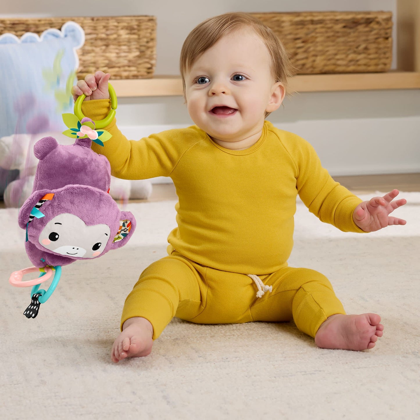 Fisher-Price Baby Brinquedo para Bebês Macaquinho Musical Companheiro