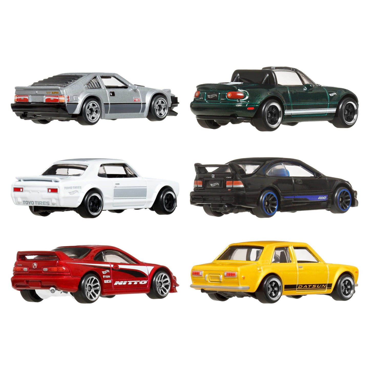Hot Wheels Collector Veículo de Brinquedo Pacote Carros Japoneses