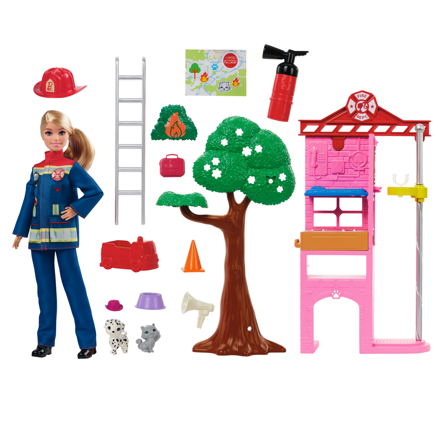 Barbie®-Barbie Pompière-Coffret