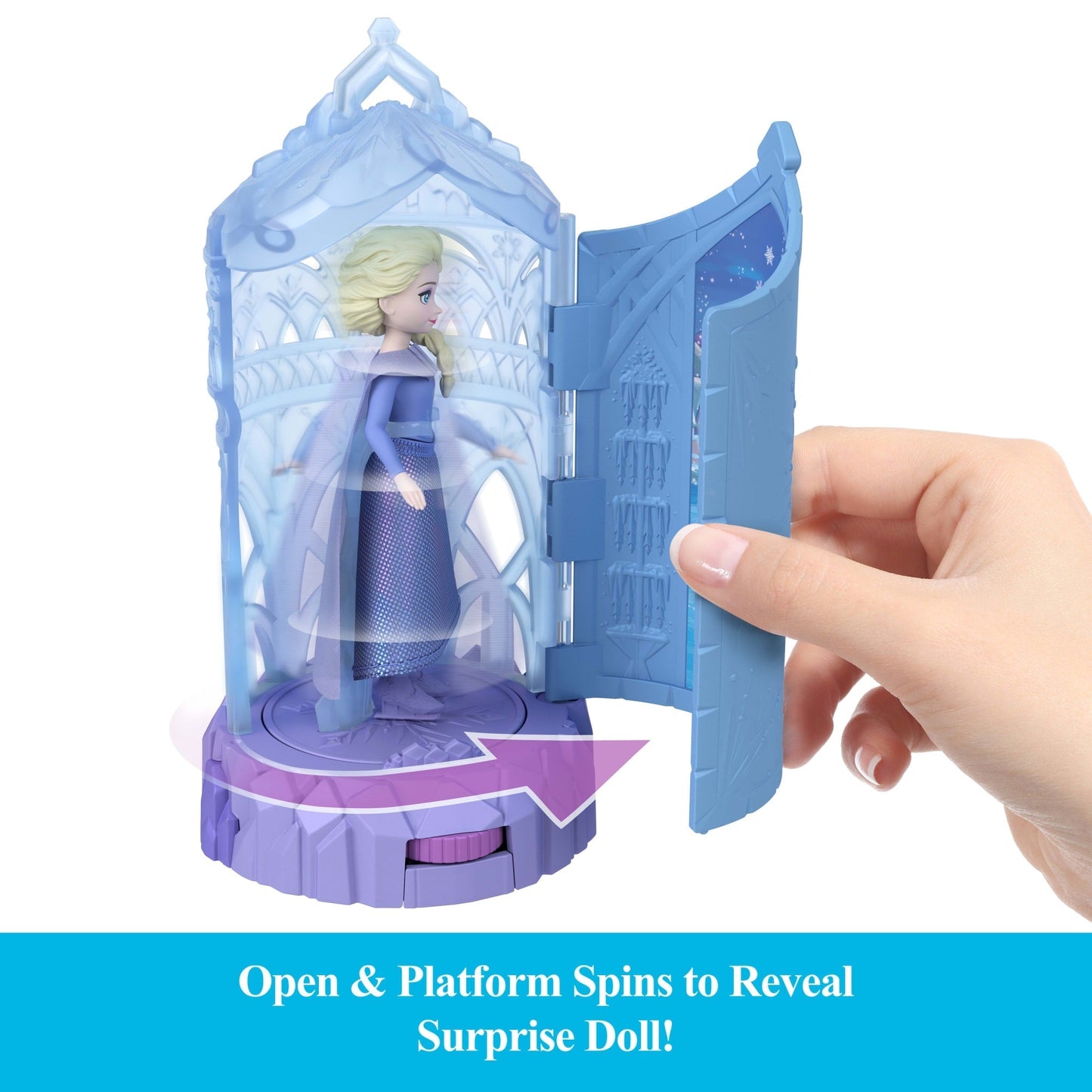 Disney Frozen Ice Castle Spin Surprise Playsets With Small Doll Spinning Reveal