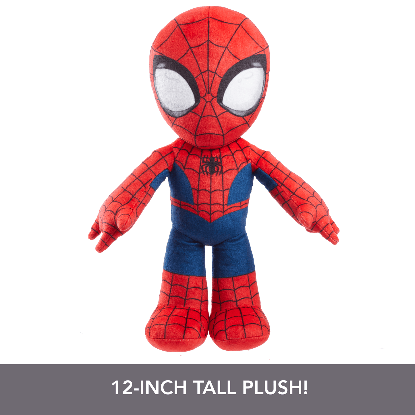 Marvel Plush Talkers Spider-Man Soft Toy, 11.75-inch Collectible Figure With Sounds & Phrases