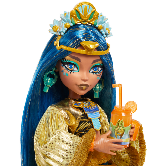 Monster High Monster Fest Cleo De Nile Fashion Doll With Festival Outfit, Band Poster And Accessories