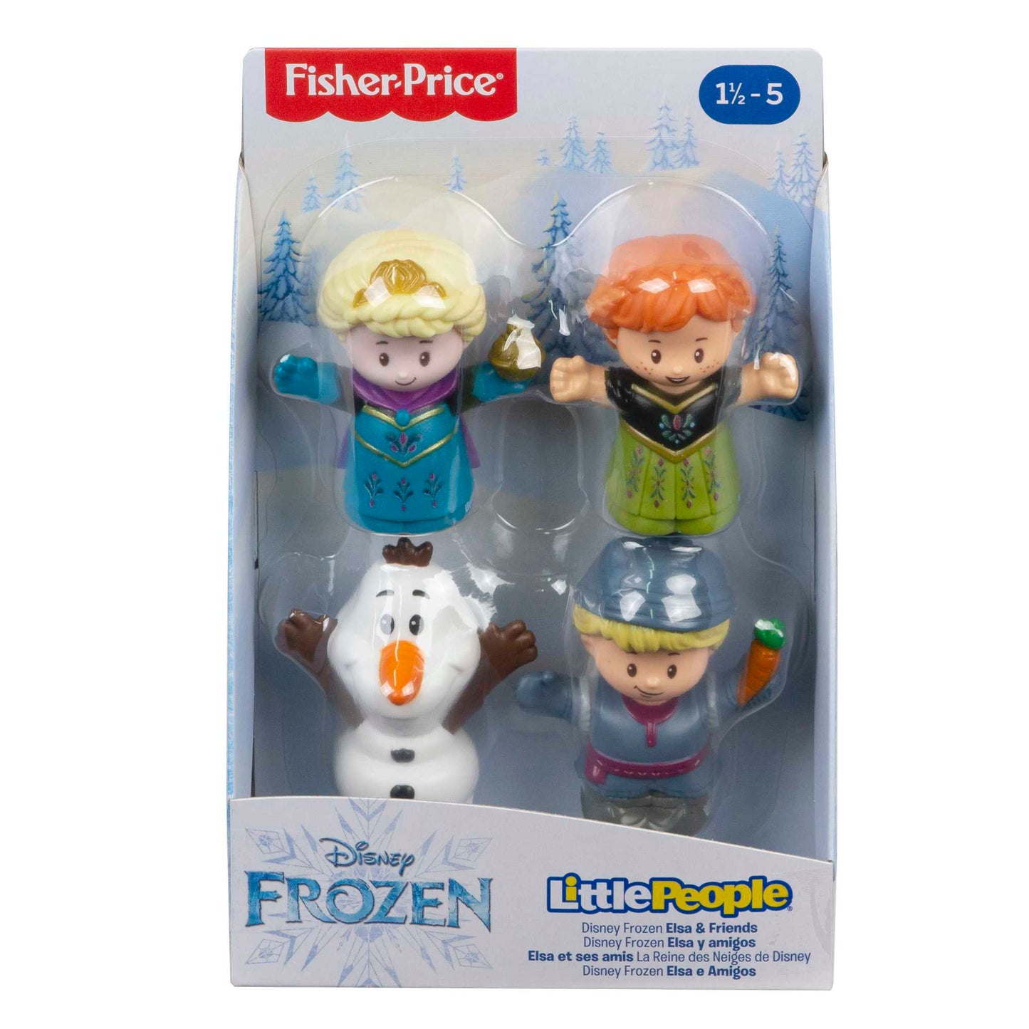 Fisher-Price Little People Lot de 4 Figurines Disney La Reine des Neiges