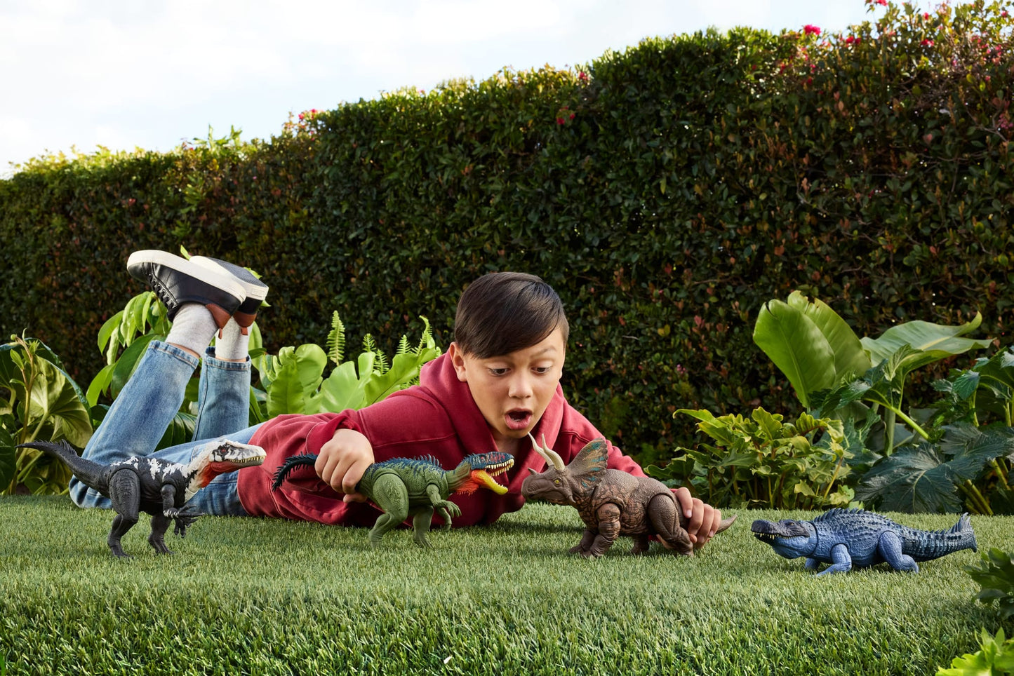 Jurassic World Dinossauro de Brinquedo Rebirth Rastreadores Gigantes Purussaurus