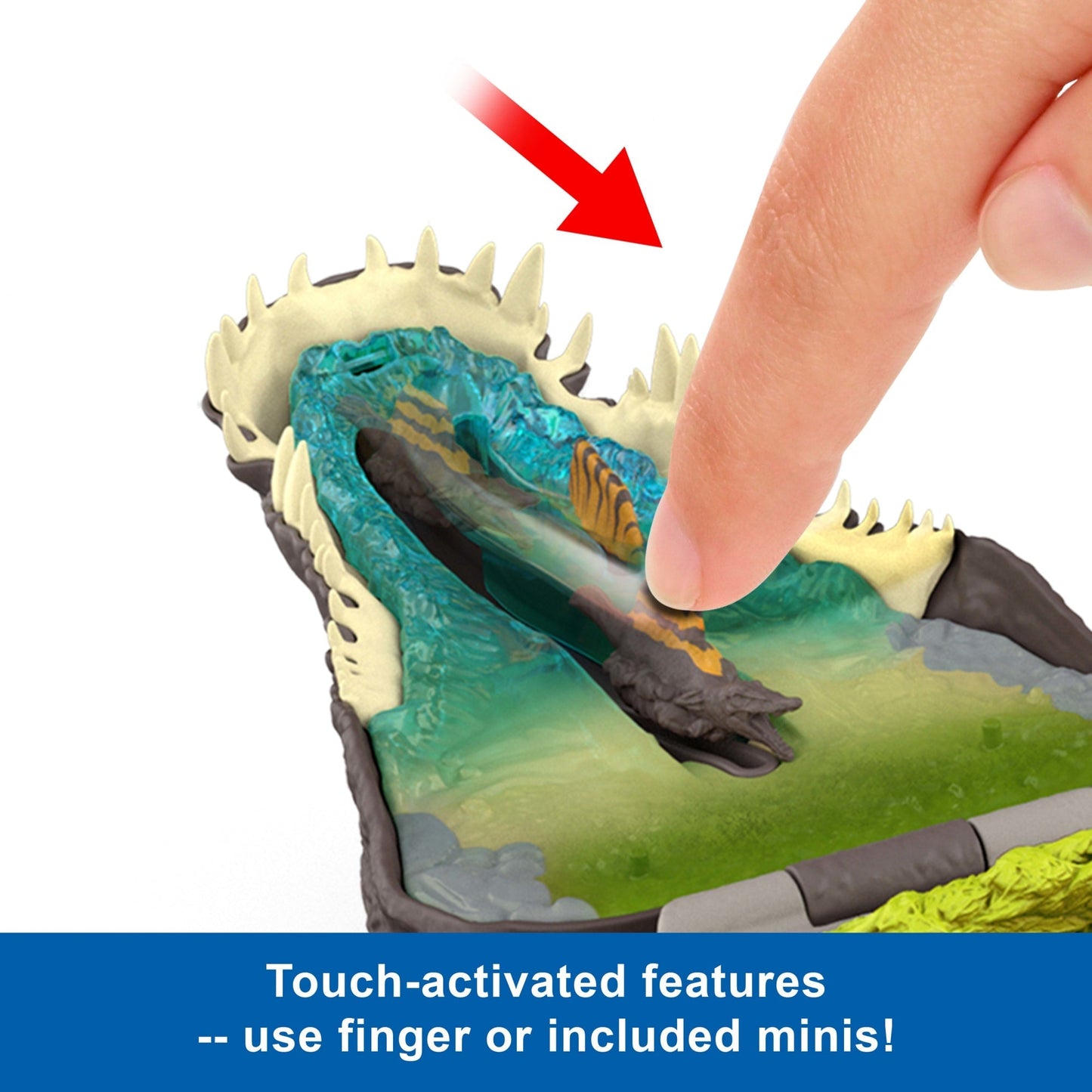 Jurassic World Rebirth Micro Adventure Playset Spinosaurus Head, Interactive Features & Figures