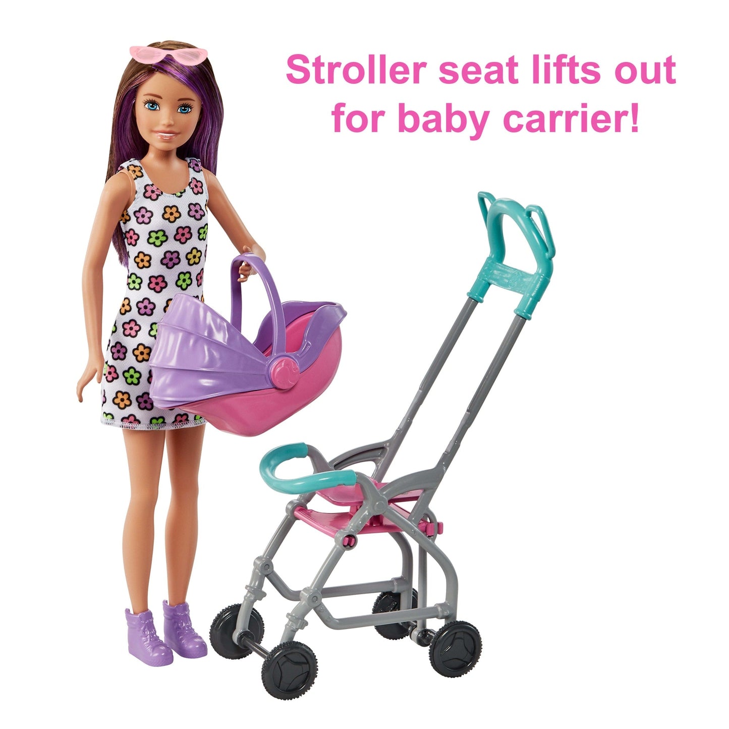 Barbie Skipper Babysitters Inc. Doll & Stroller Playset, For 3 Years & Up