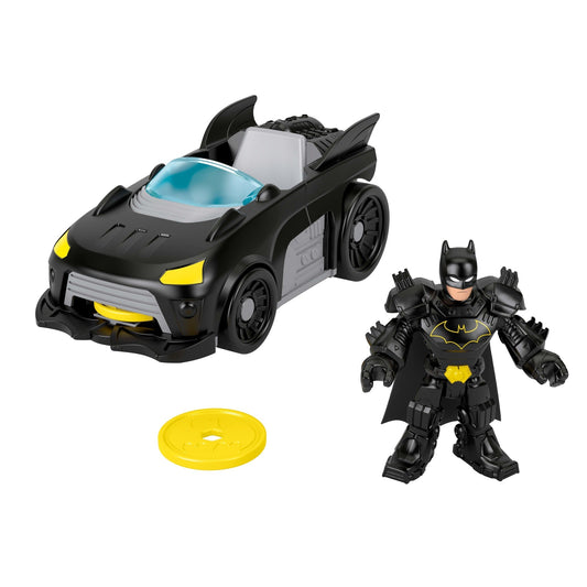 Fisher-Price Imaginext DC Super Friends Metal Force Batmobile Toy Car & Batman Action Figure Set