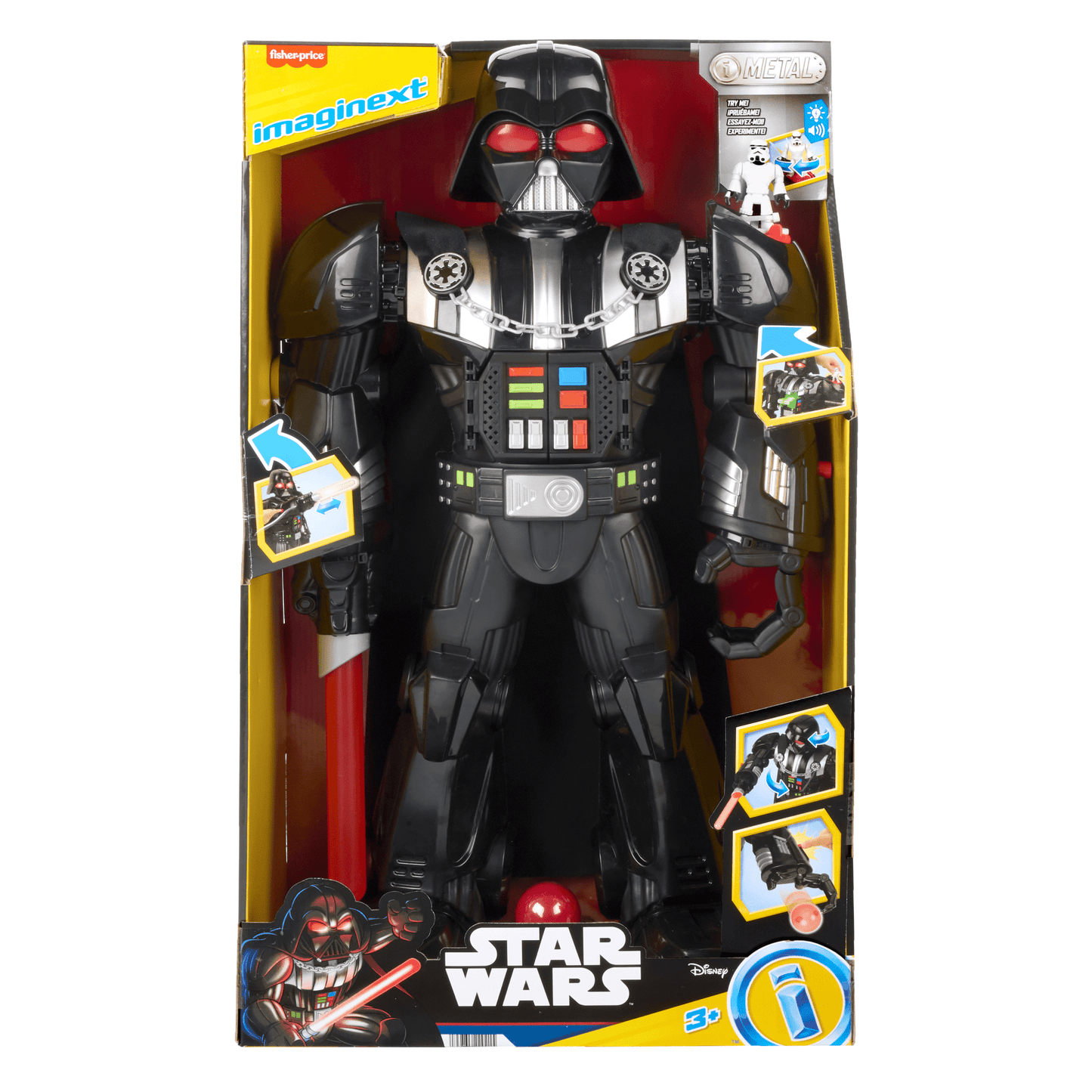Imaginext Star Wars Robot Dark Vador, 60+ Cm, Clé Stormtrooper