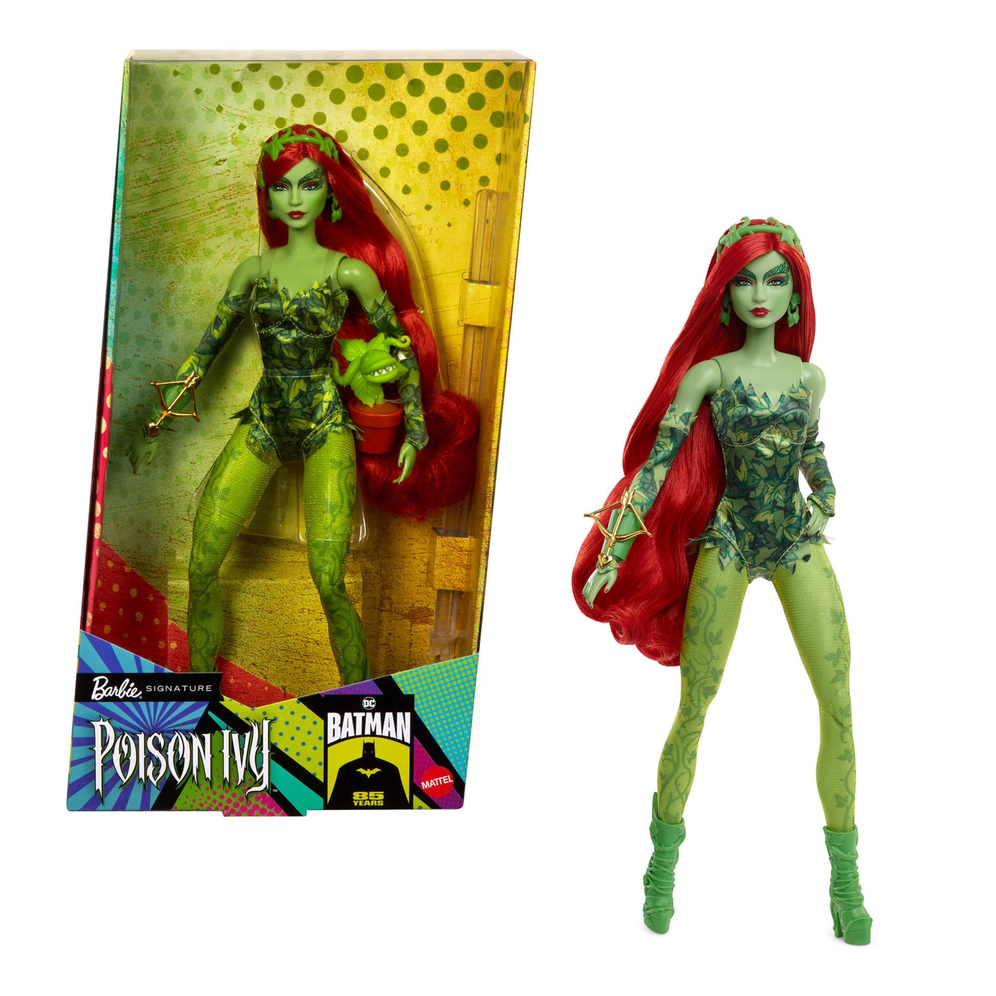 Barbie Signature Poison Ivy Collectible Doll With Posable Body And Iconic Outfit, & Accessories
