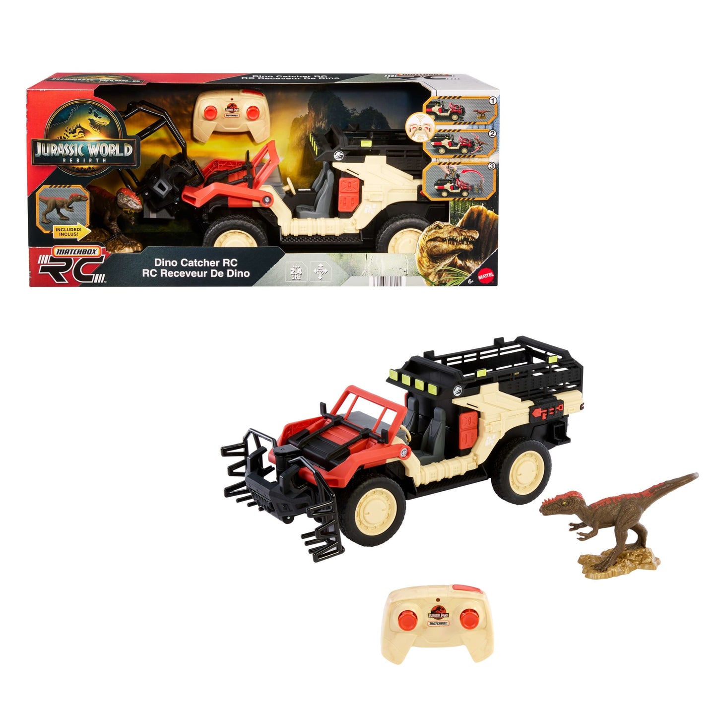 Matchbox Vehículo a Control Remoto Jurassic World