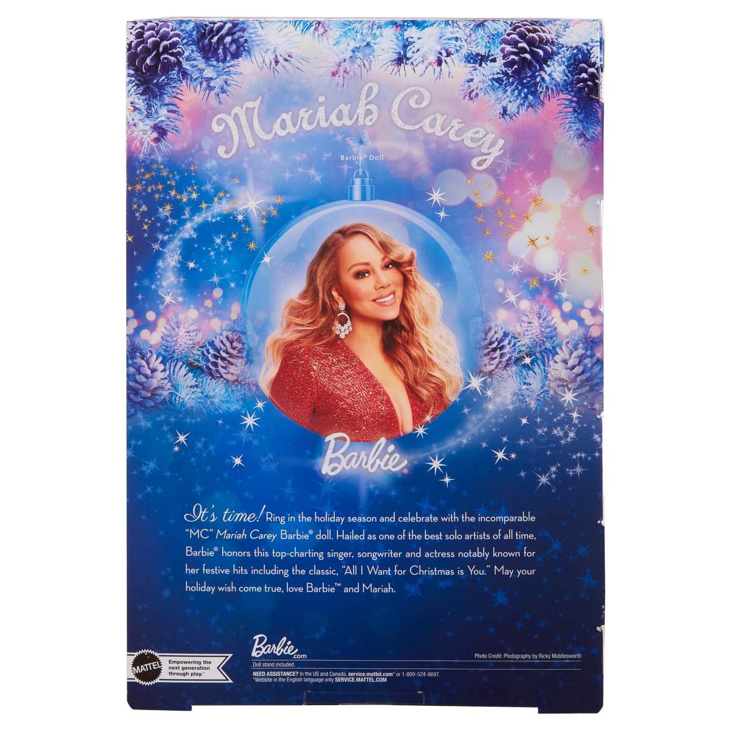 Mariah Carey Barbie Doll, Holiday Celebration Collectible