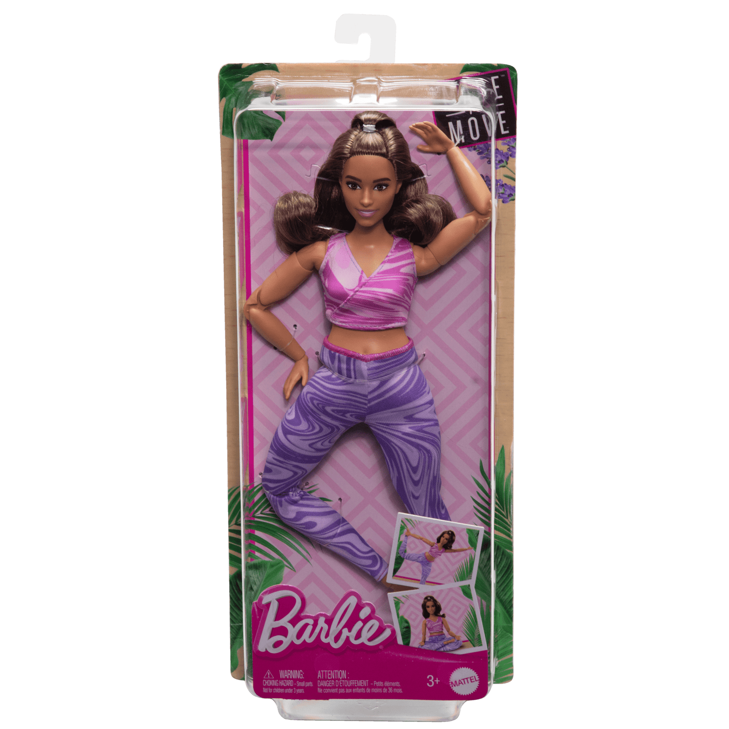 Barbie-Poupée Barbie Fitness-Poupée Articulée Avec Tenue Amovible