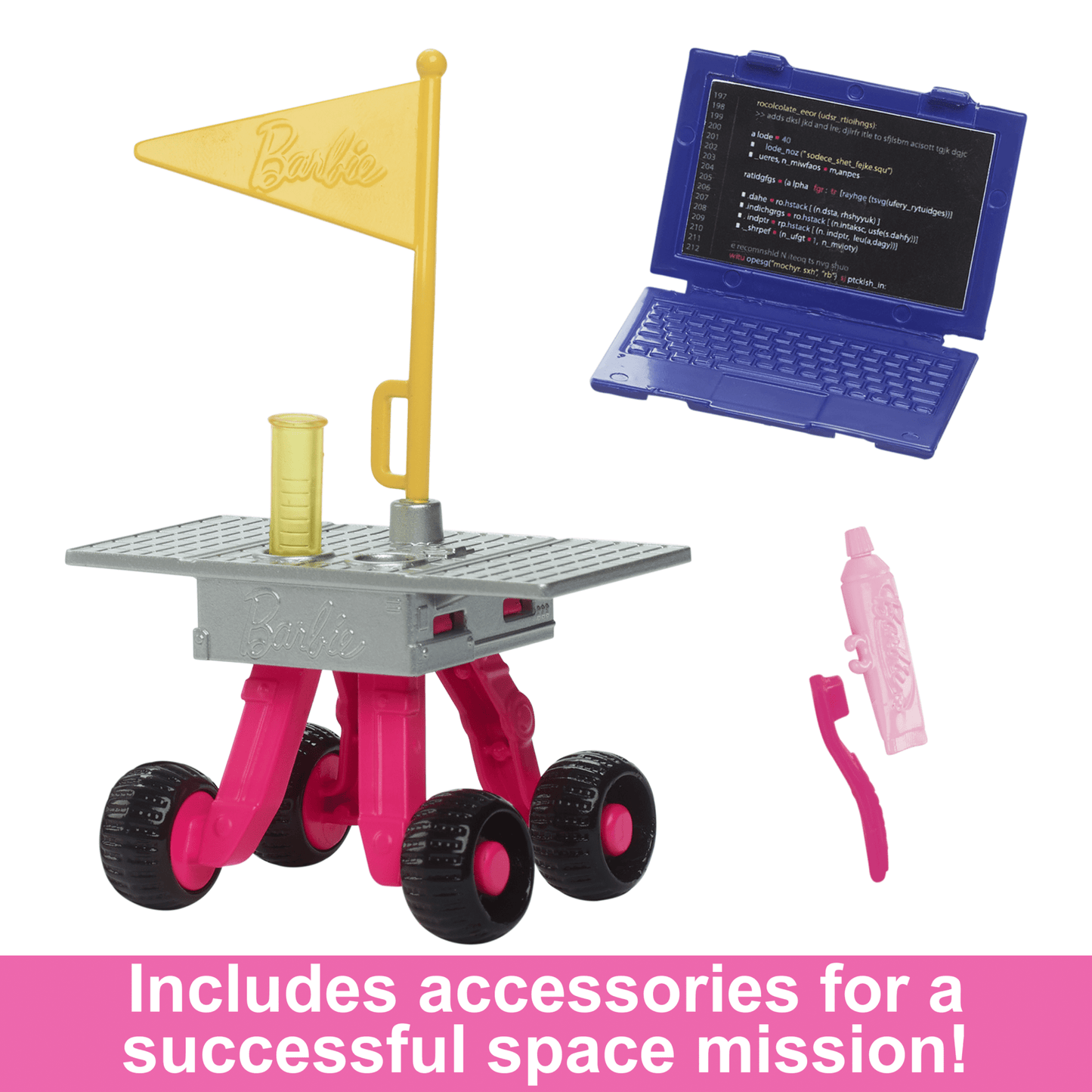 Barbie 65th Anniversary Careers Astronaut Doll & 10 Accessories Including Rolling Rover & Space Helmet
