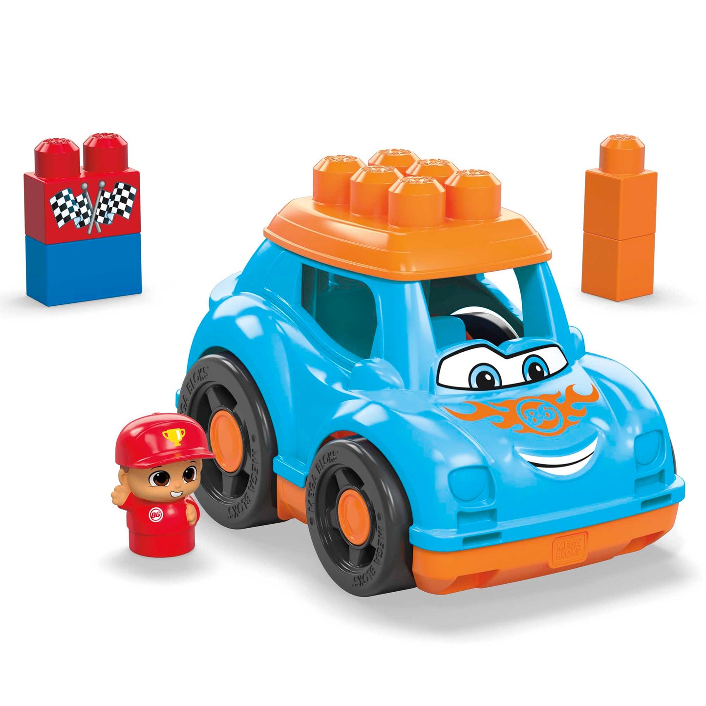 Mega Bloks Juguete de Construcción Coche de carreras Ricky