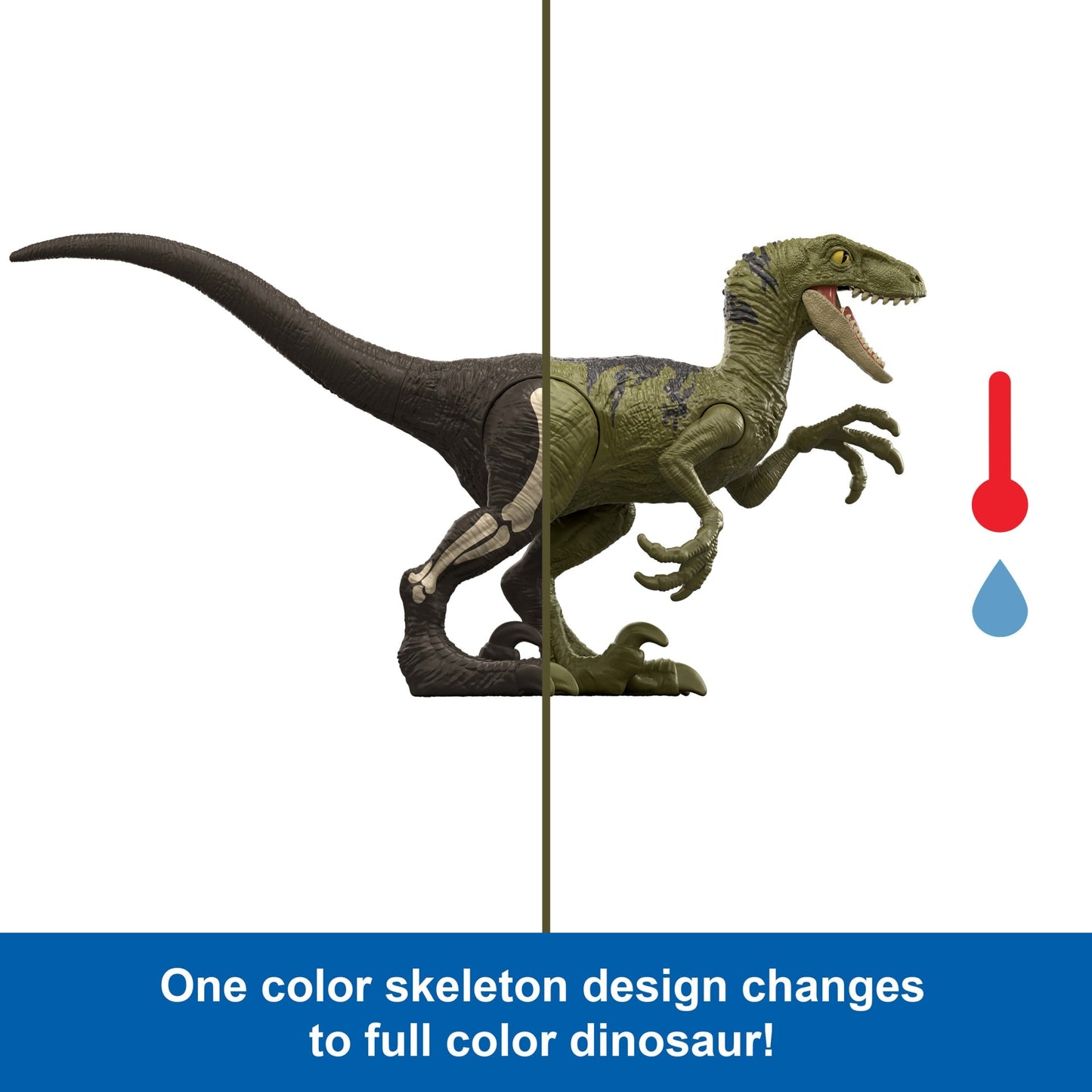 Jurassic World Dino Reveal Dinosaur Toys, Warm Water Uncovers Full Decoration, Unpack & Color Change