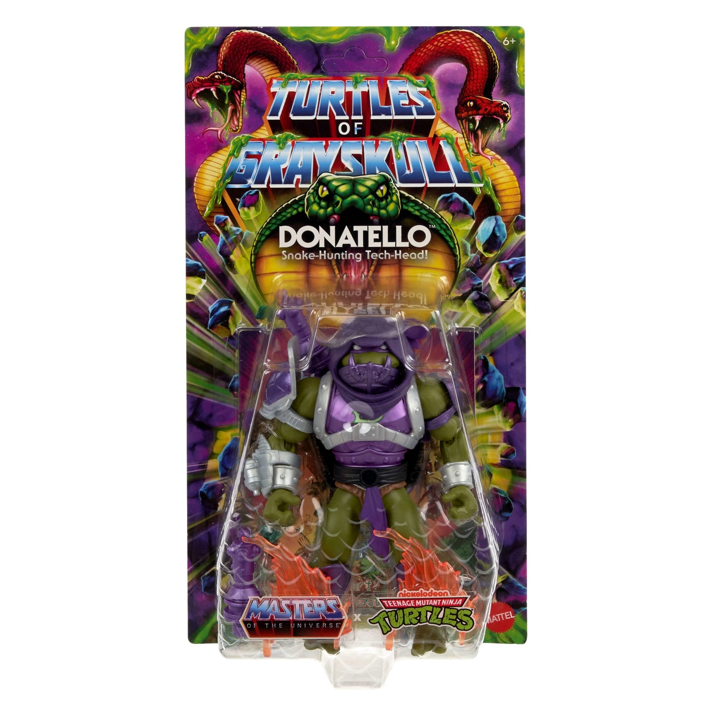 Masters of the Universe Tartarugas of Grayskull Figura de Ação Donatello de 5.5 pulgadas