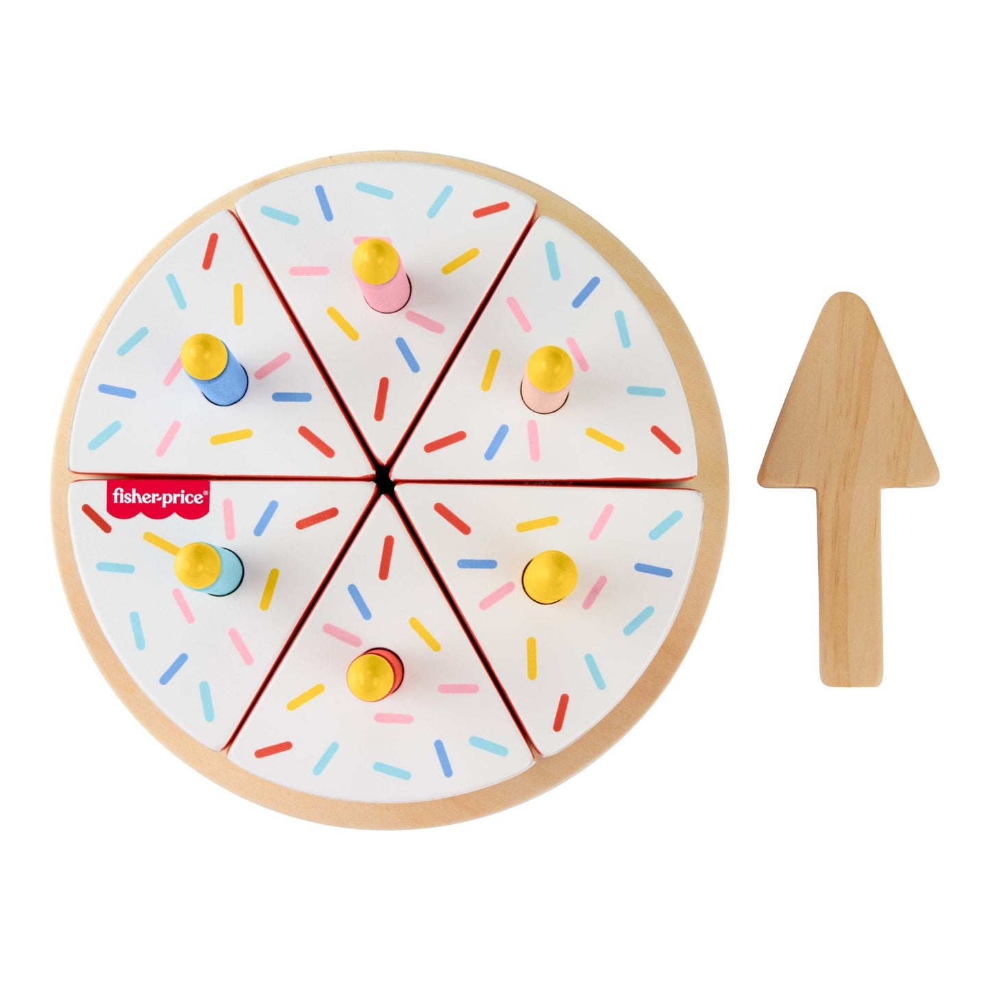 Fisher-Price Juguete para Bebés Pastel de Cumpleaños de Madera