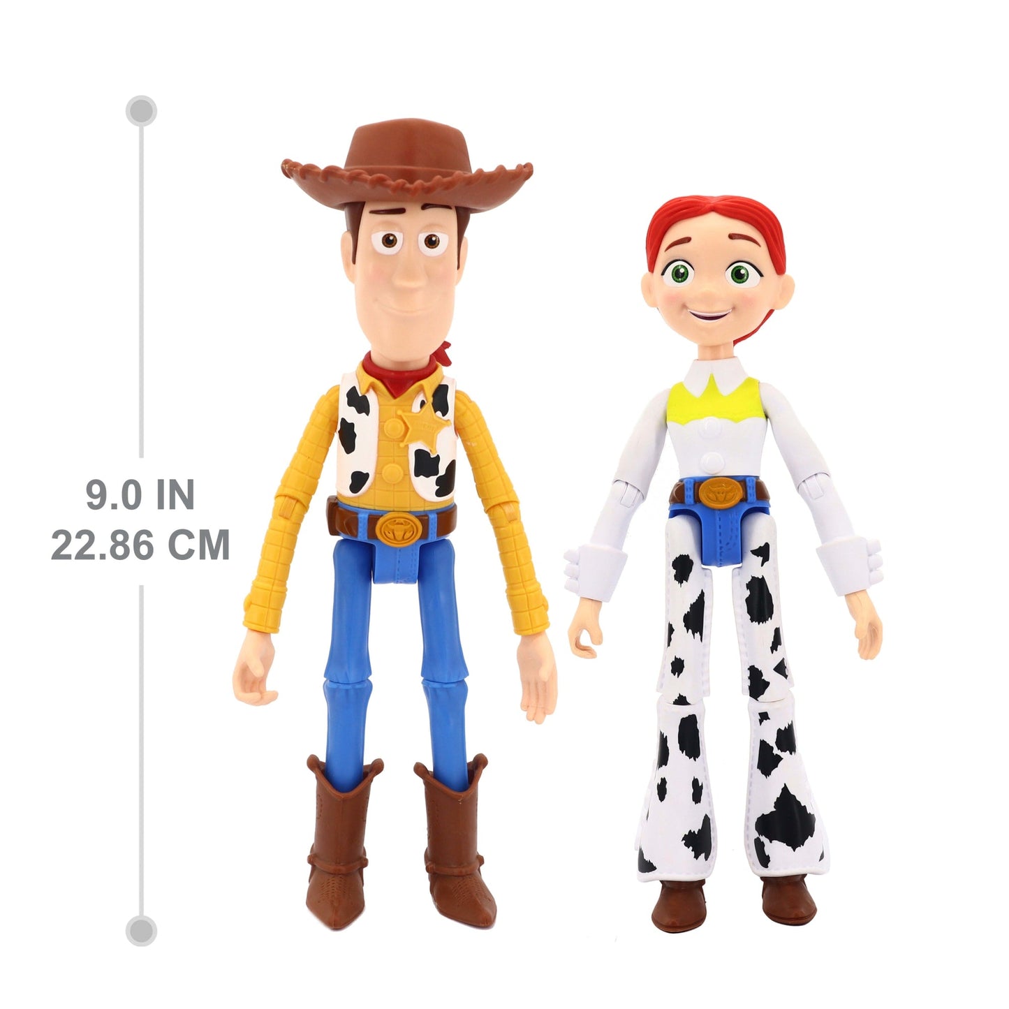 Disney And Pixar Woody & Jessie Action Figure Pack, 7-Inch Scale Posable Authentic Character Dolls