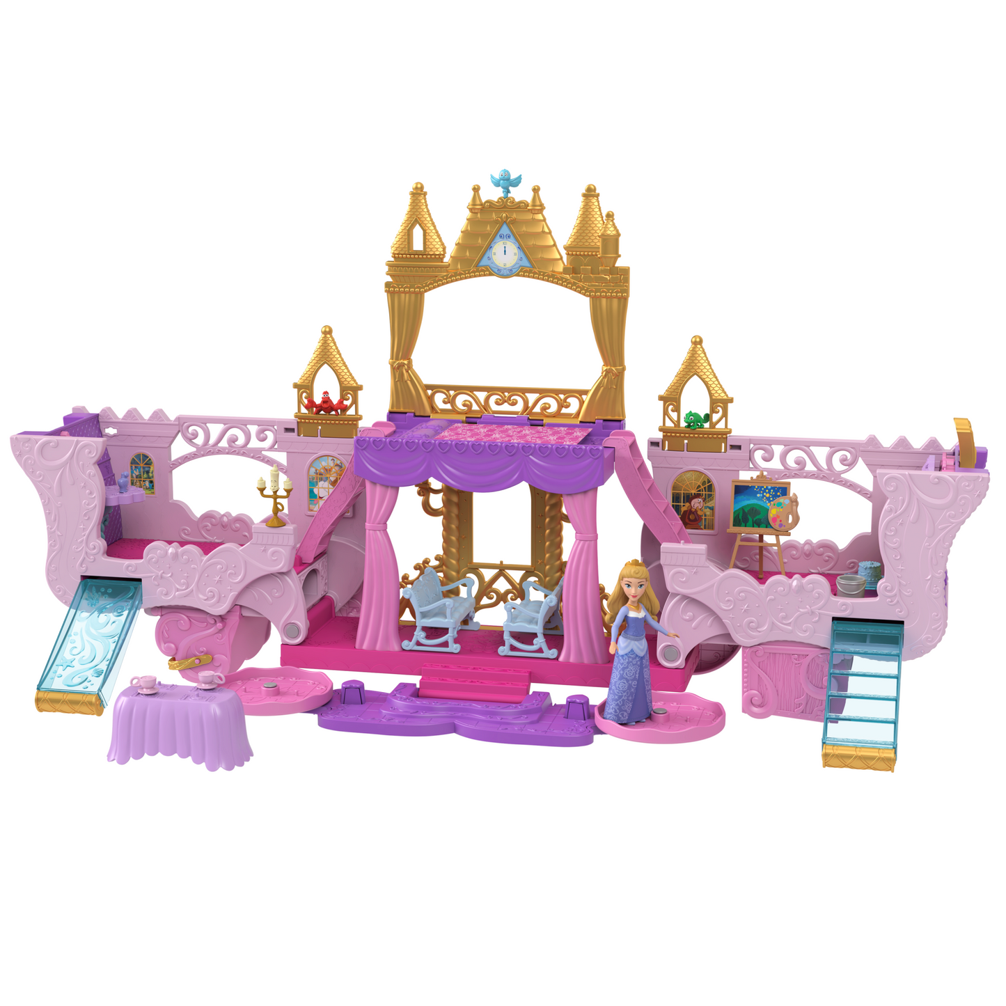 Princesses Disney-Calèche et Château-Coffret Avec Poupée Aurore