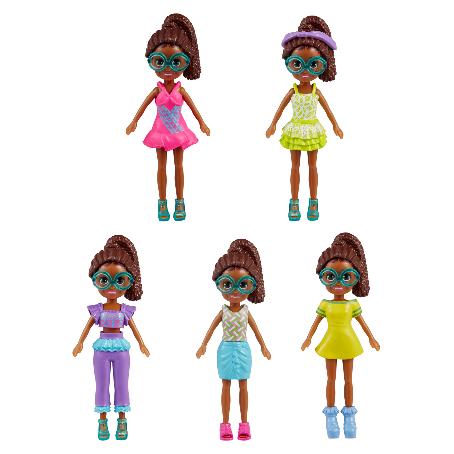 Polly Pocket  Coffret Mode  Aventures à Rio, 4Poupées, 49Éléments