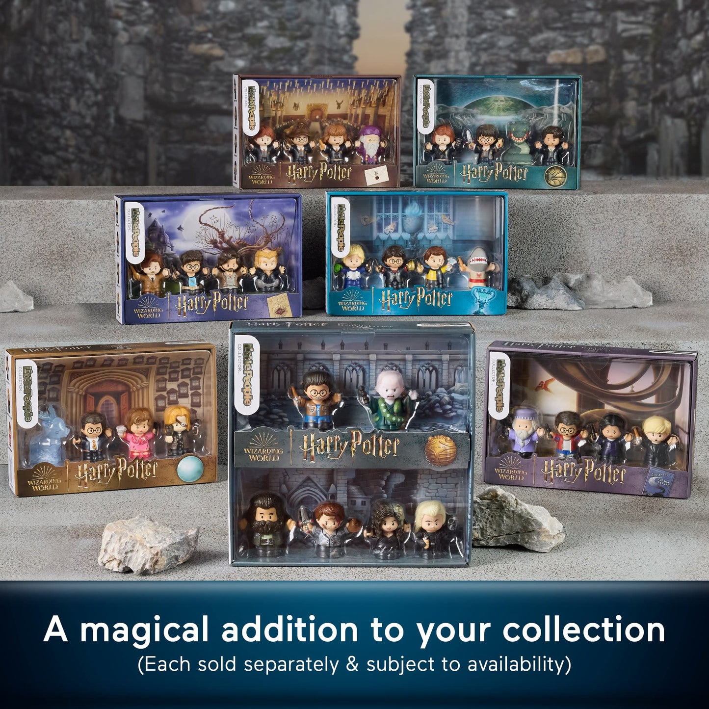 Fisher-Price Little People Collector Harry Potter And The Prisoner Of Azkaban Special Edition Set, 4 Figures