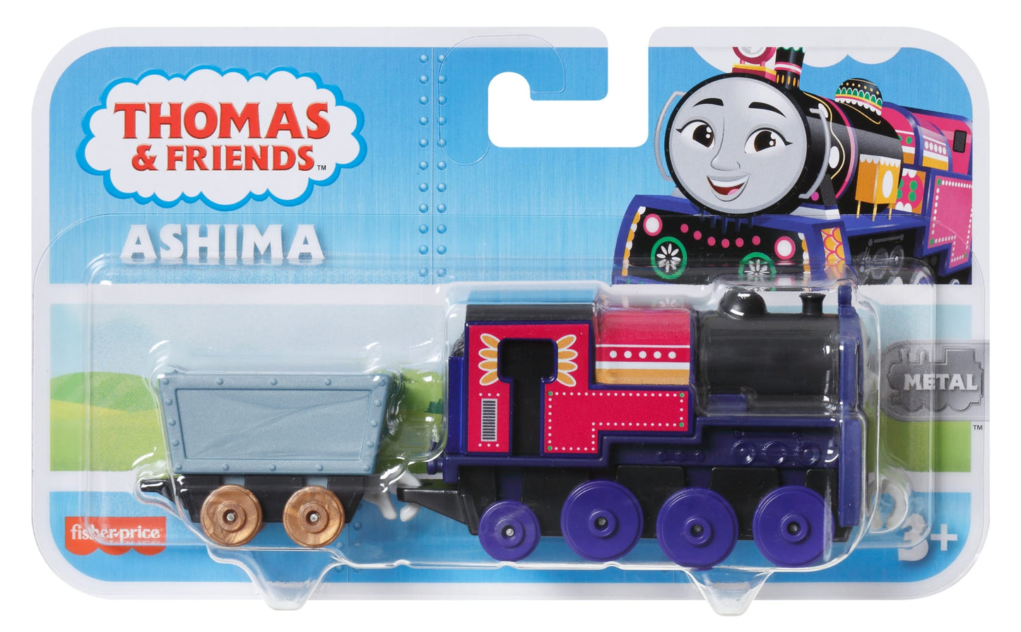 Thomas et ses Amis Locomotive à Pousser et Wagon Ashima, Métal