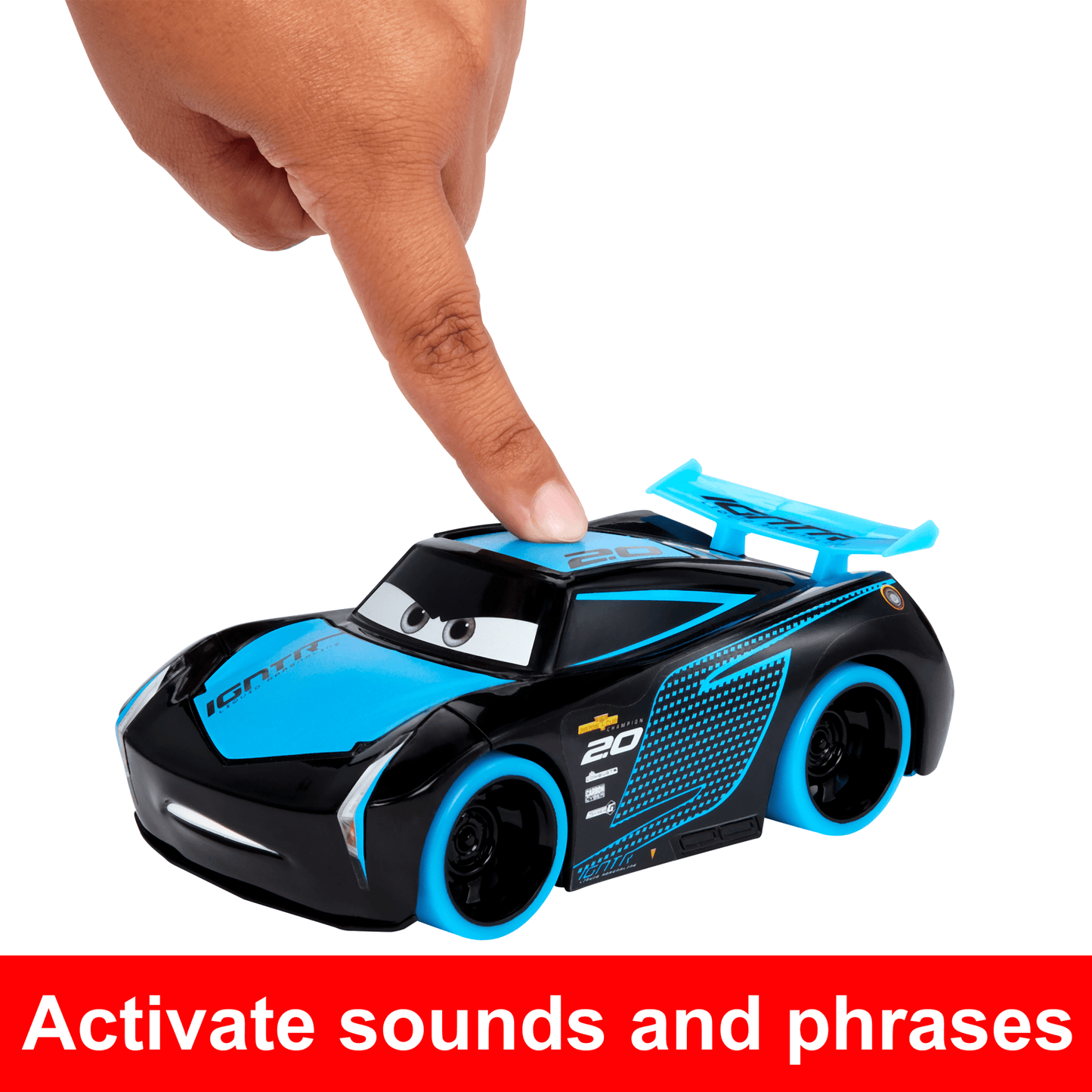 Disney And Pixar Cars Track Talkers Glow Racers Lightning Mcqueen & Jackson Storm 2-Pack