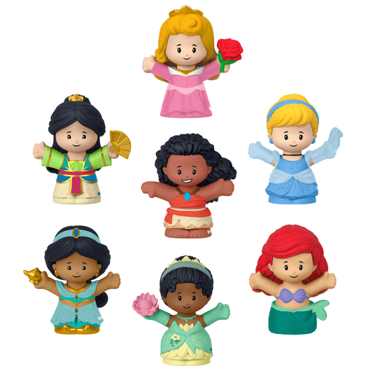 Little People Disney Princesa Juguete para Bebés Paquete de 7 Figuras de Princesas