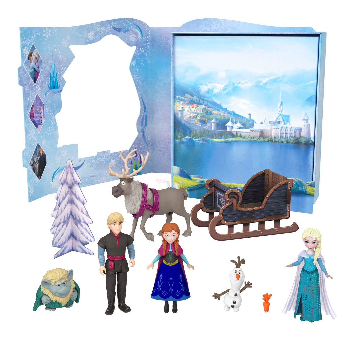 Disney Frozen Conjunto de Brinquedo Set de Histórias 6 Figuras