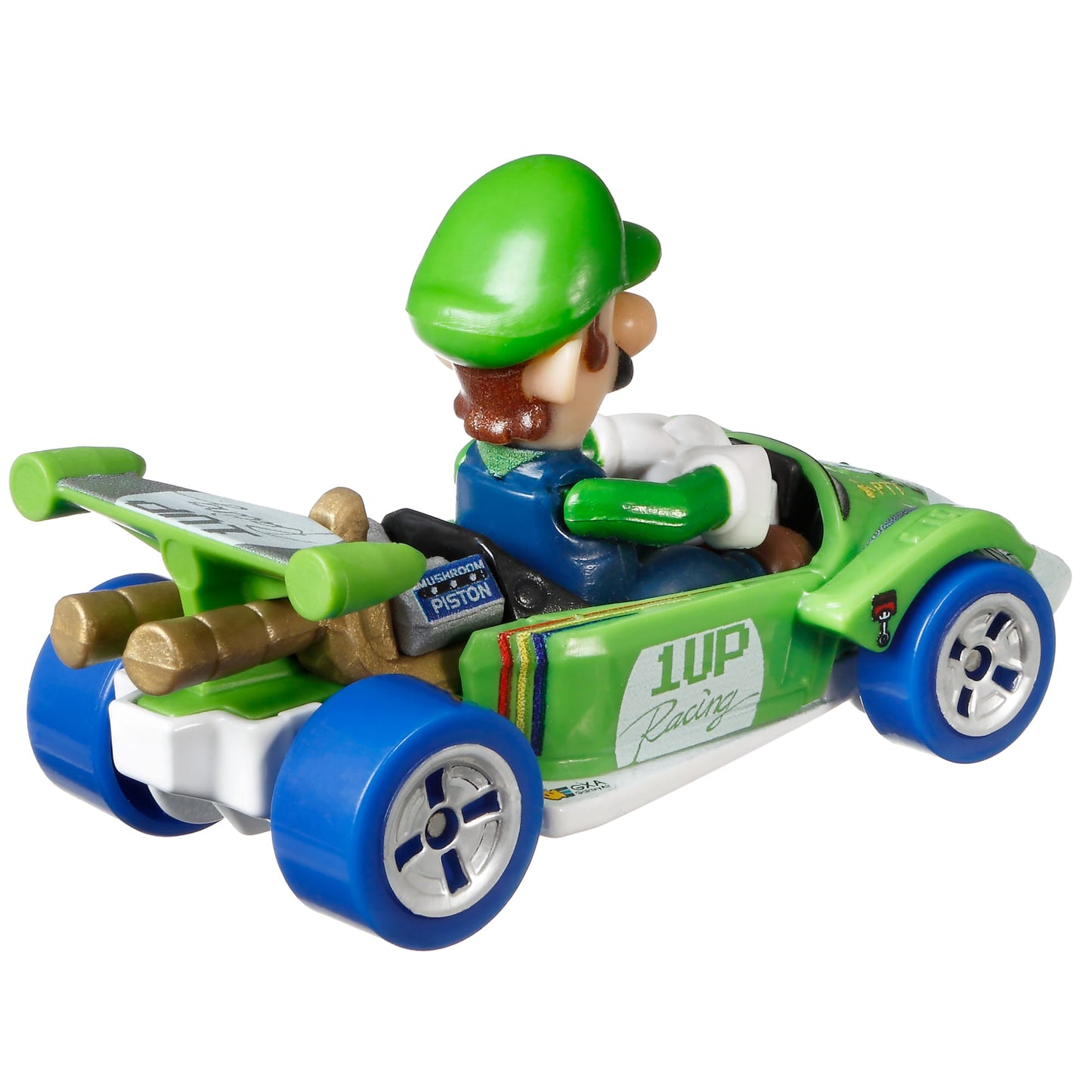 Hot Wheels Mario Kart Vehículo de Juguete Luigi Circuito Especial