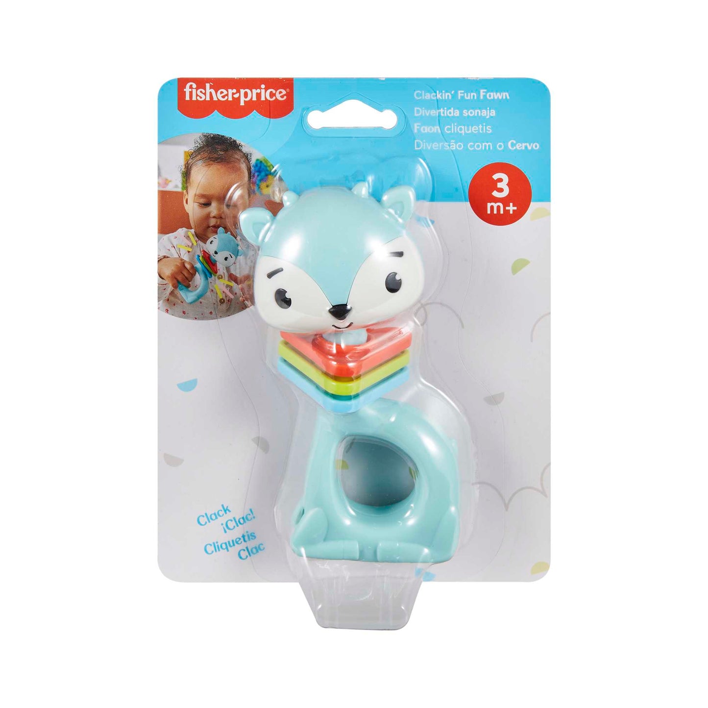 Fisher-Price Baby Sonaja para Bebés Sensimals Venado