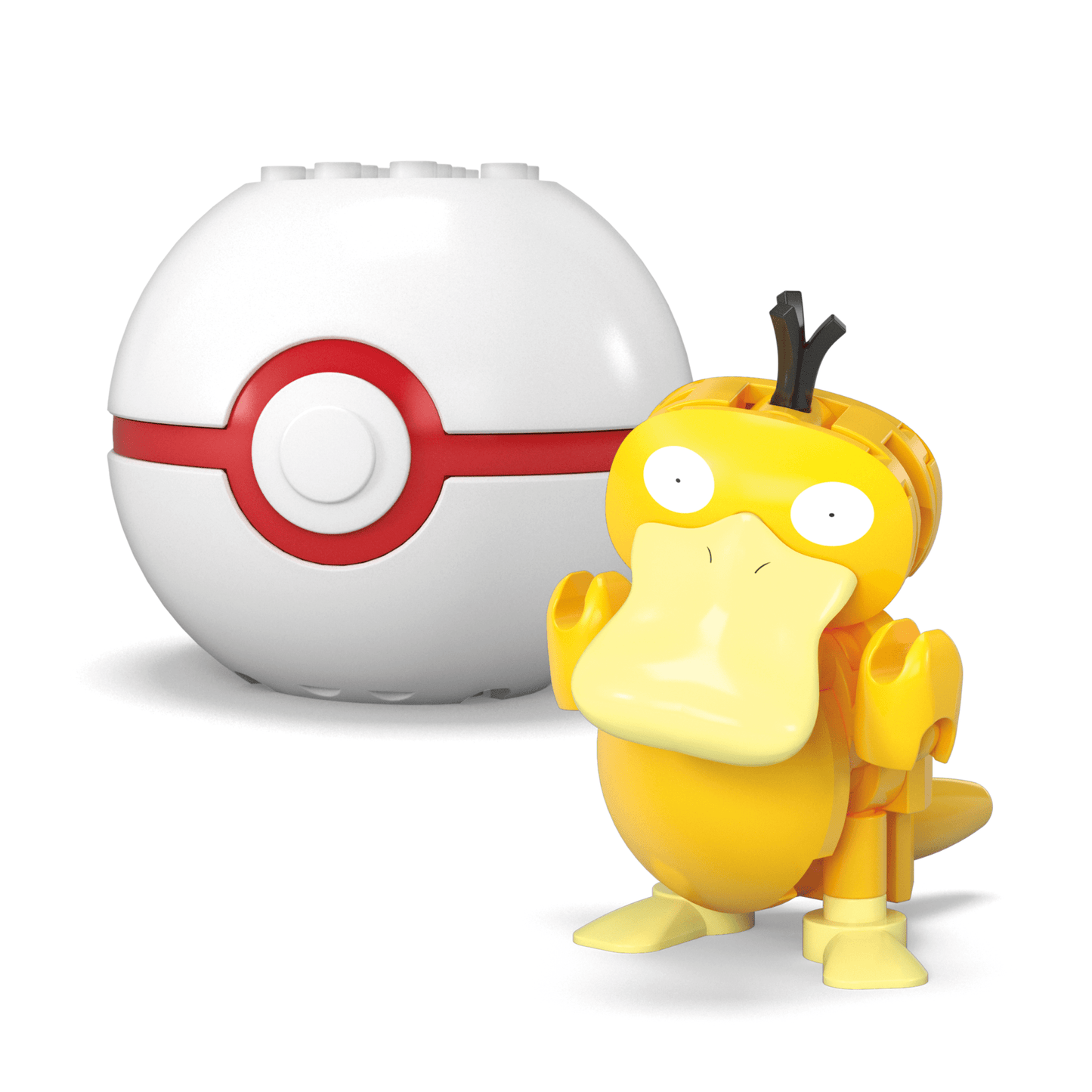 MEGA Pokémon Bulbasaur & Psyduck Building Toy Kit, 2 Action Figures (63 Pieces) For Kids