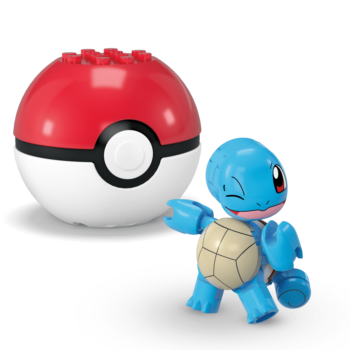 MEGA Pokémon Poké Ball Building Toy Kits With 2 Action Figures (45 Pieces) For Kids