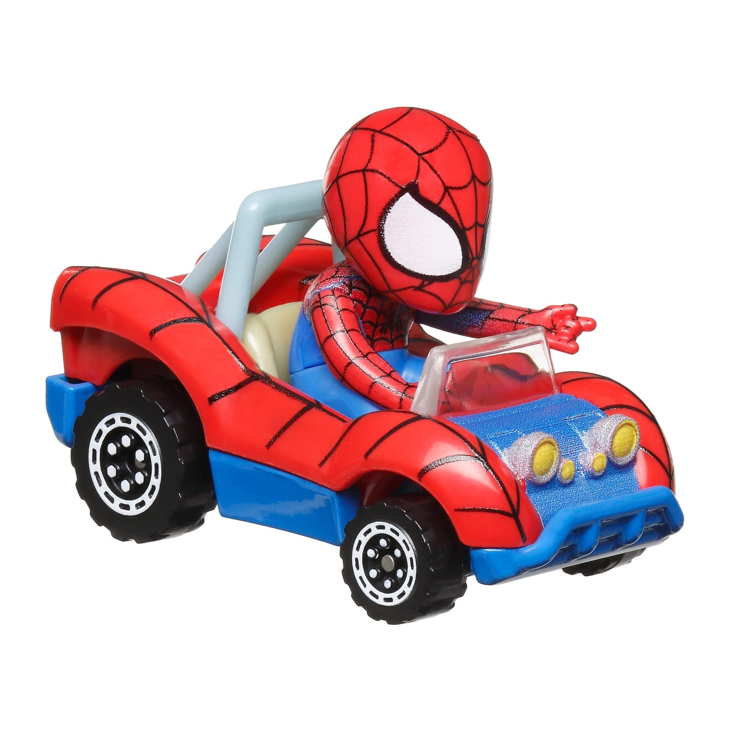 Hot Wheels RacerVerse Vehículo de Juguete Spider-Man en Spider Buggy