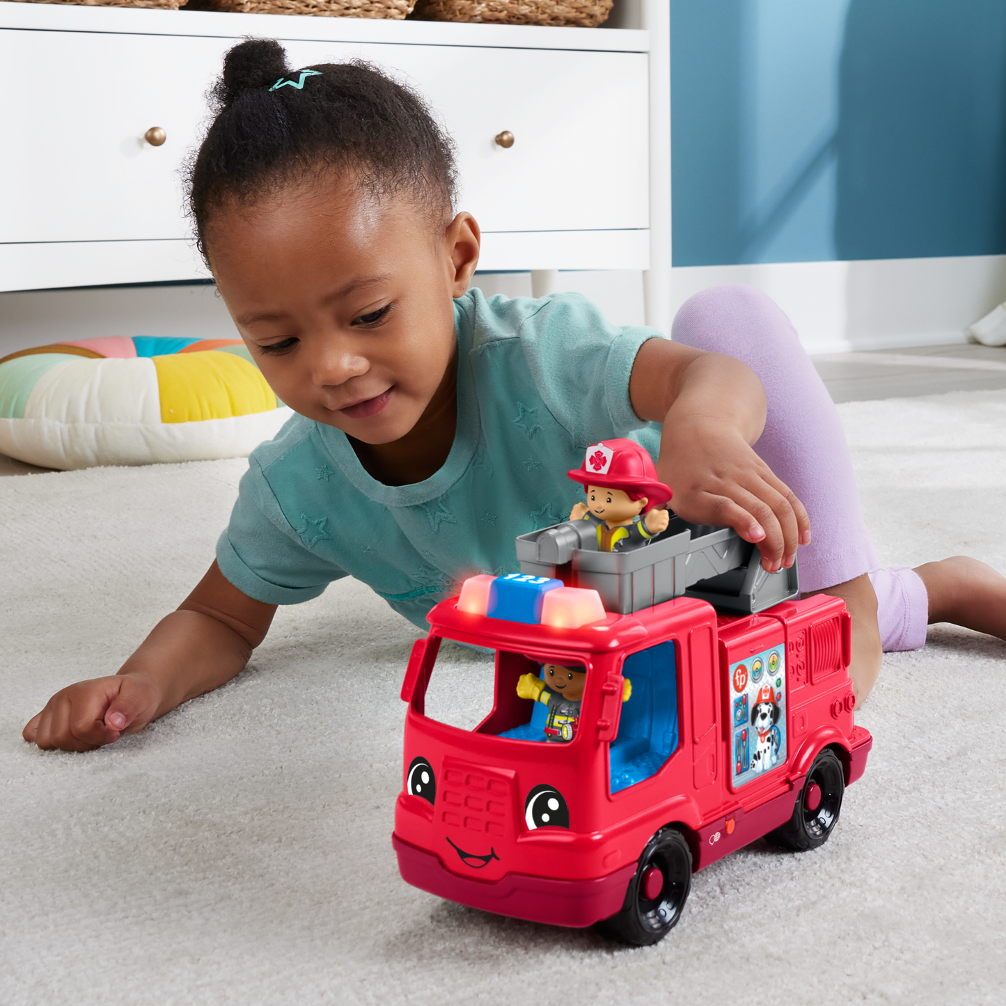 Fisher-Price  Little People  Camion de Pompiers, Musical, Multilingue