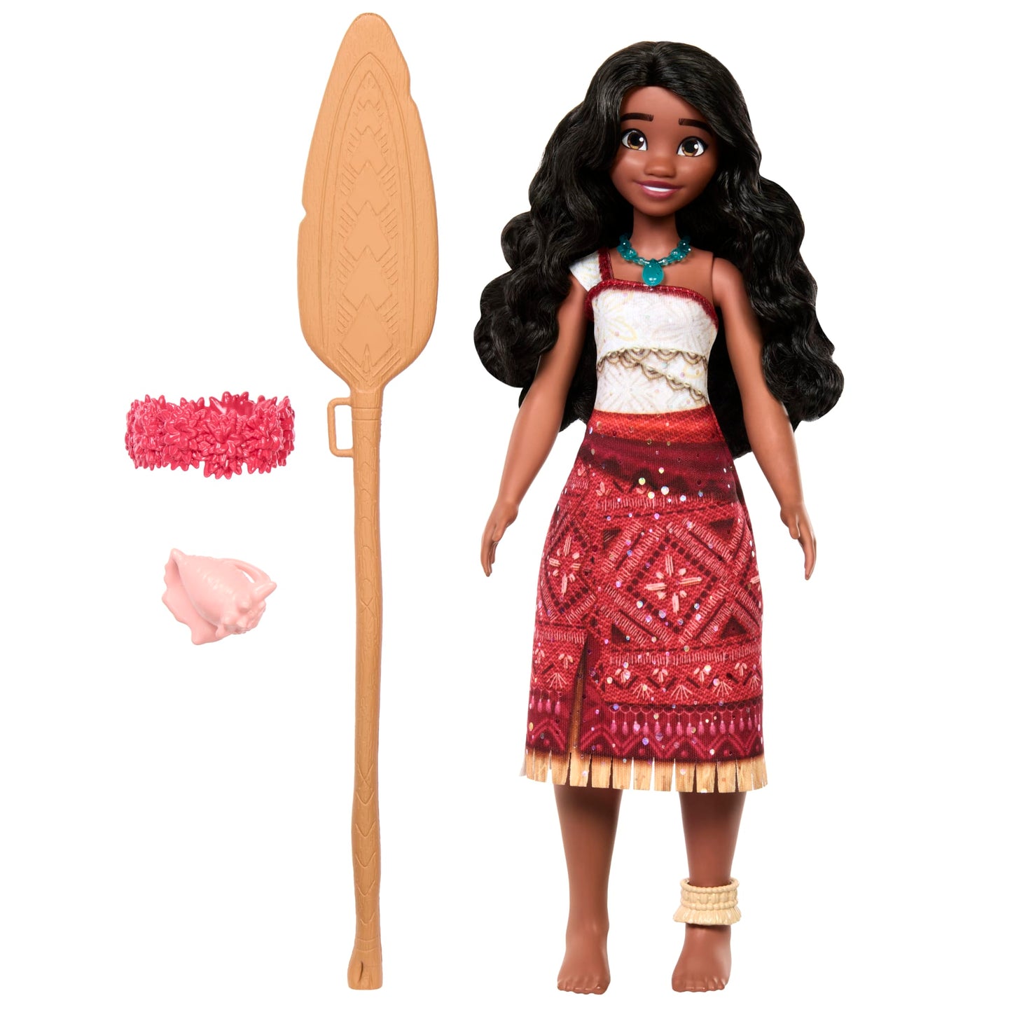 Disney Moana 2 Singing Adventure Moana Doll & Accessories, Sings “We’re Back” in English
