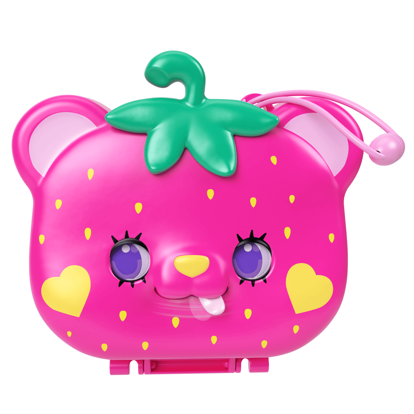Pollypocket-Ourson Fraise-Coffret et Figurines, Jouet de Voyage