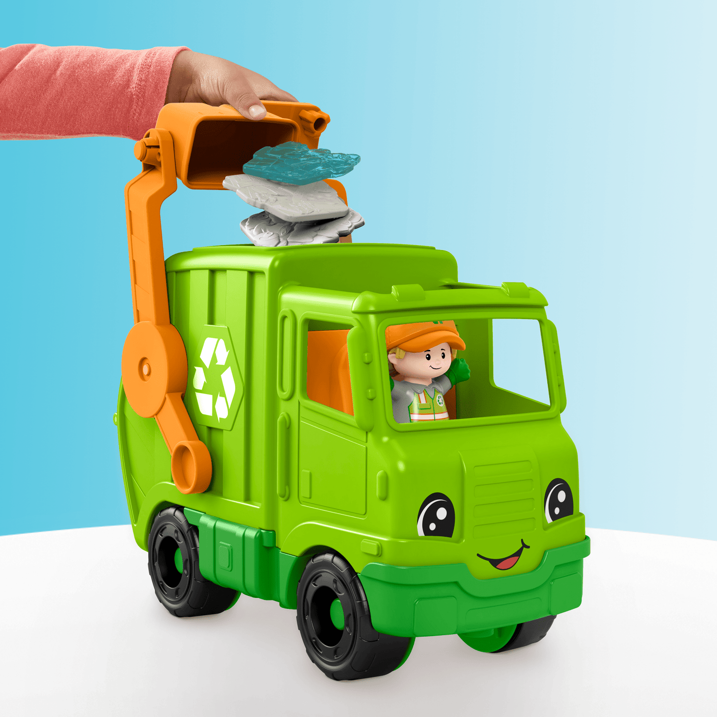 Fisher-Price  Little People  Camion de Recyclage Musical, 5Éléments