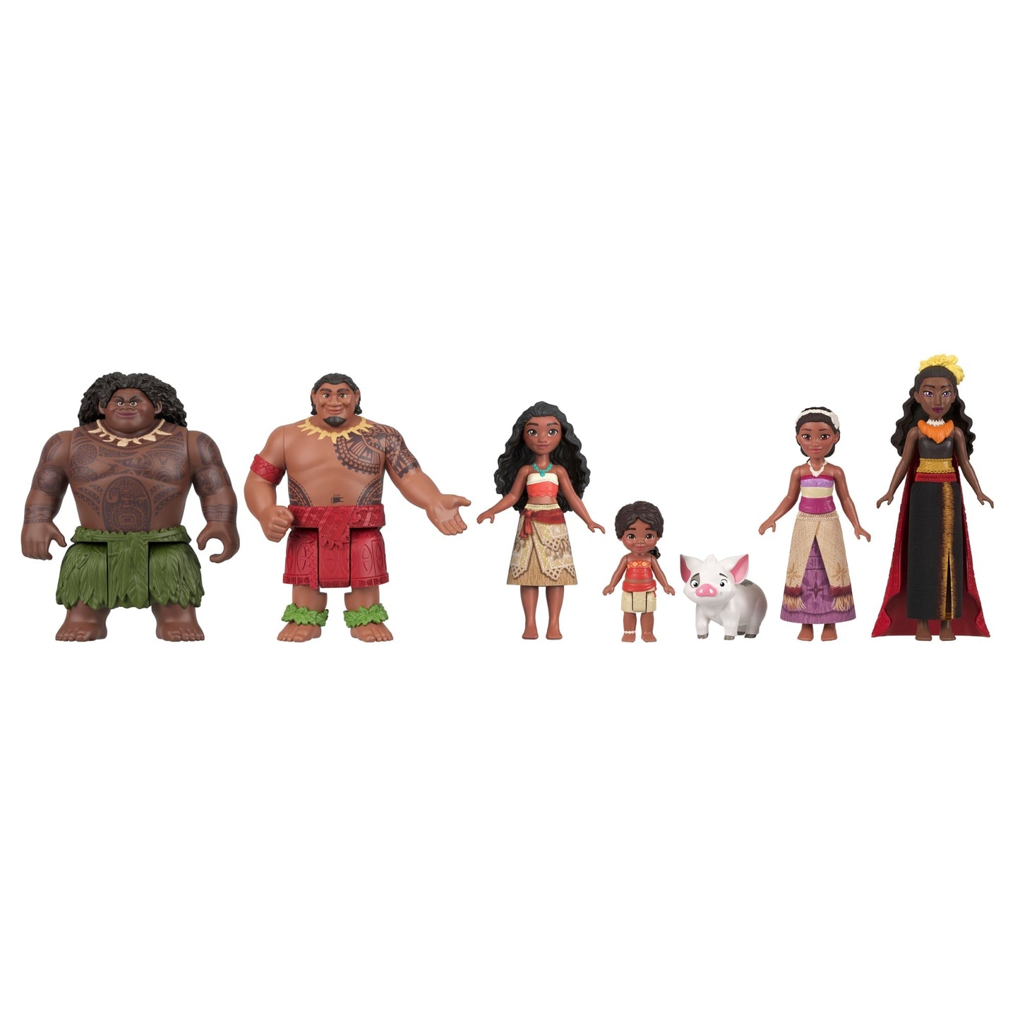 Disney Moana 2 Coffret Aventure de Moana, 6 Poupées et 2 Acc.