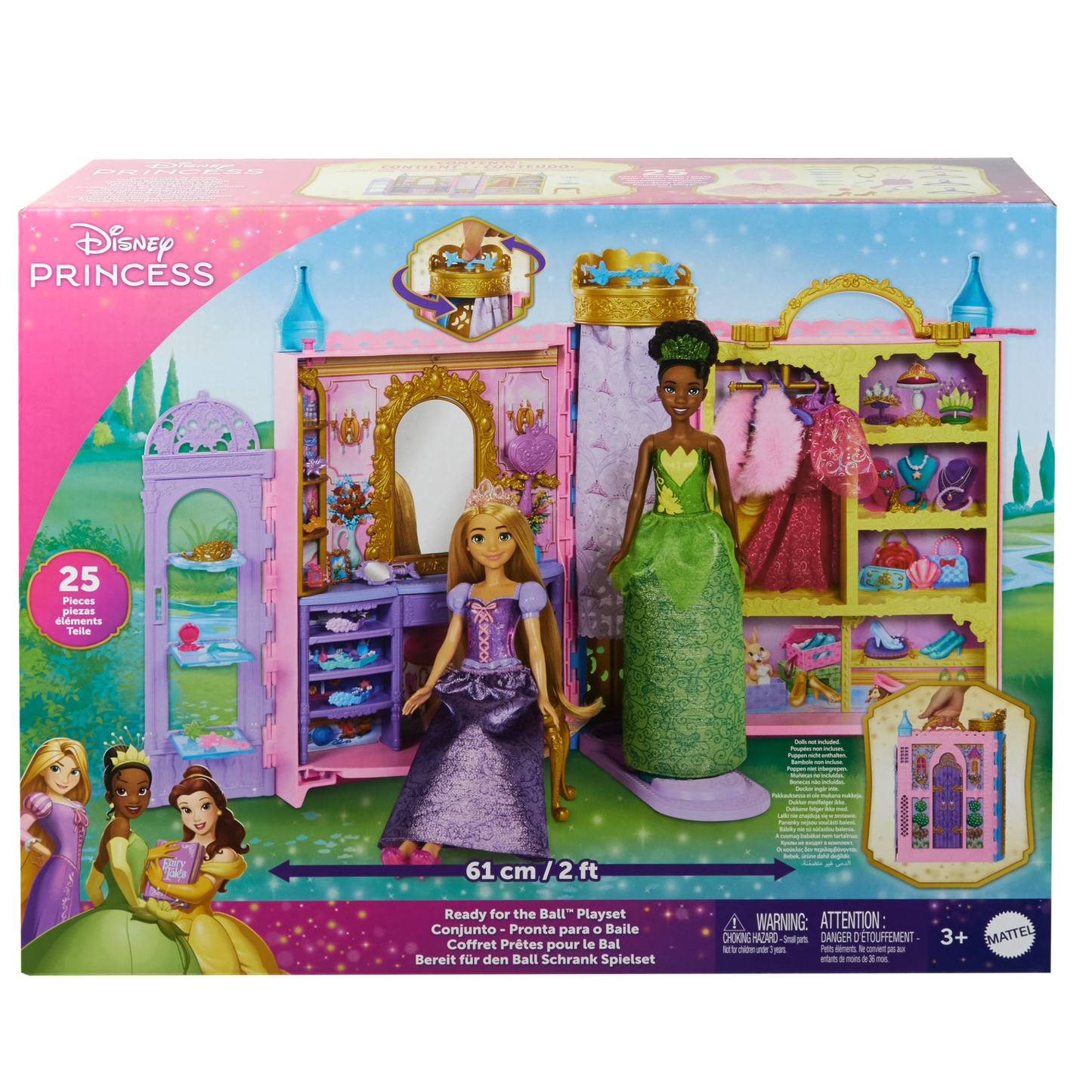 Disney Princess Ready For The Ball Closet With Fashions, Accessories, & Storage, Opens 2 Feet Wide