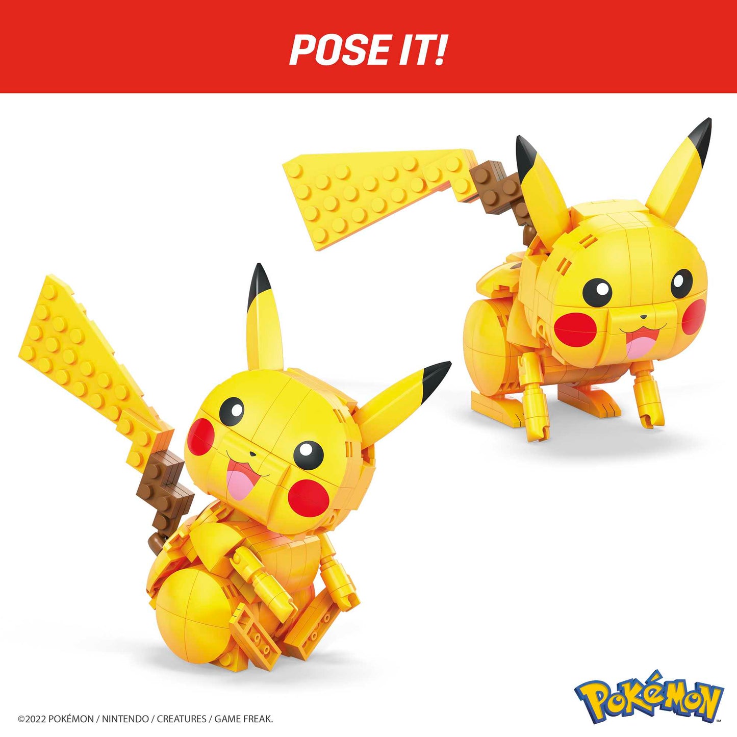 MEGA Pokémon Building Toy Kit Pikachu (211 Pieces) With 1 Action Figure For Kids