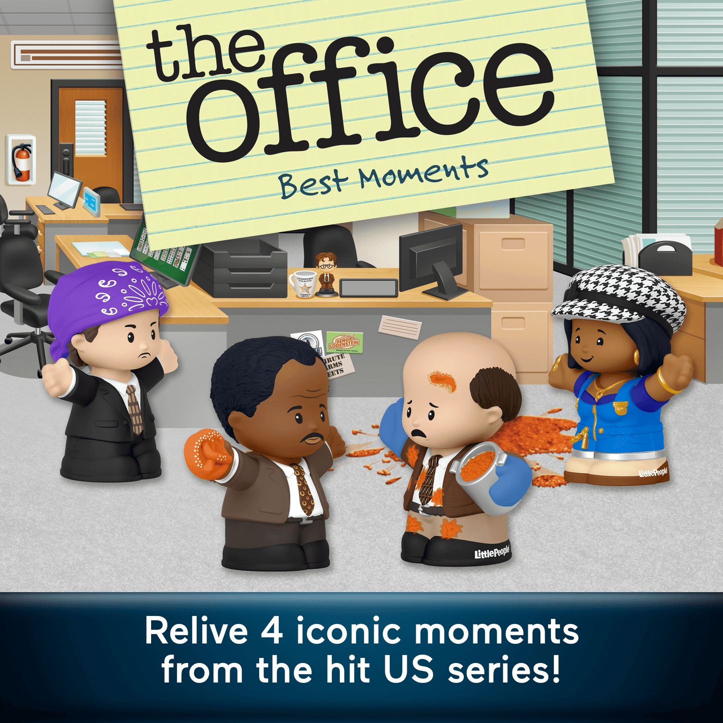 Little People Collector The Office TV Show Best Moments Special Edition Set, 4 Figures