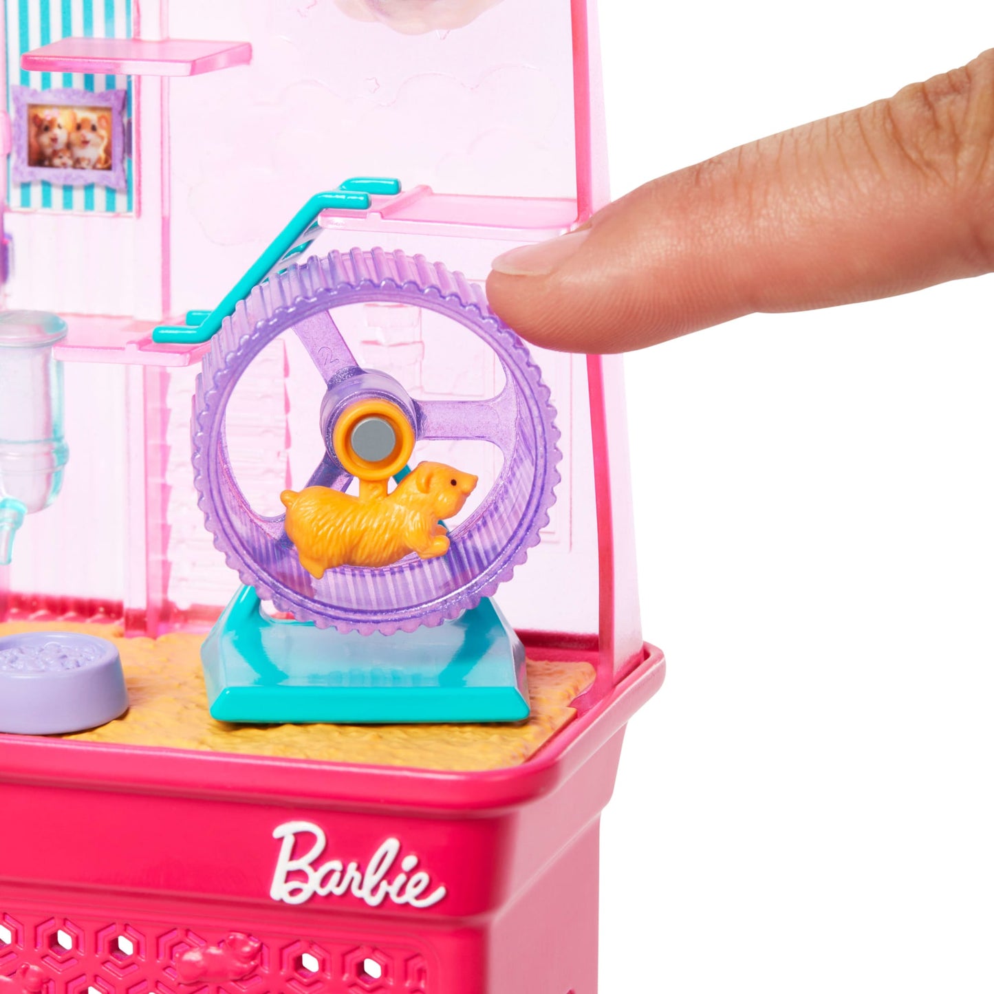 Barbie World  Coffret de Jeu  Terrain de Jeu Pour Hamsters, 9Acc.