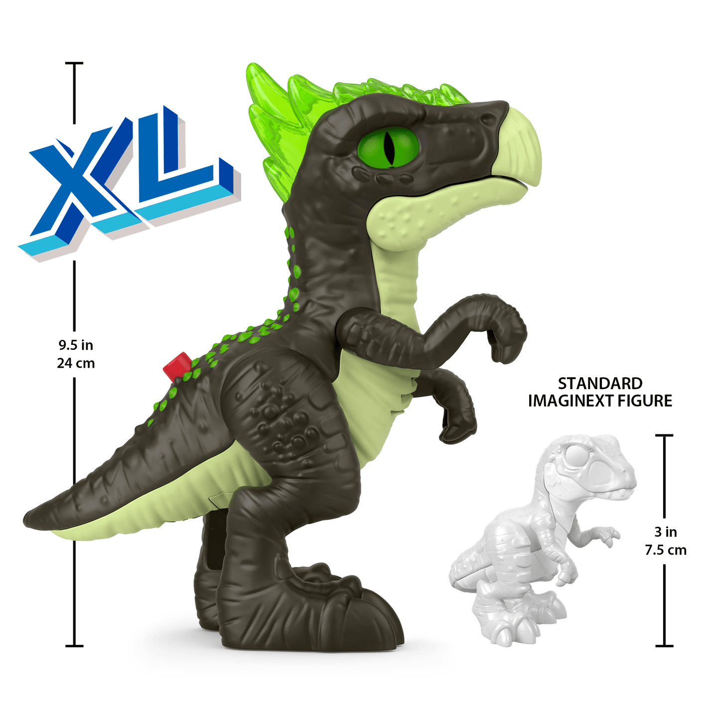 Imaginext Jurassic World Deluxe Dracorex XL 10-inch Poseable Dinosaur Toy With Lights & Sounds