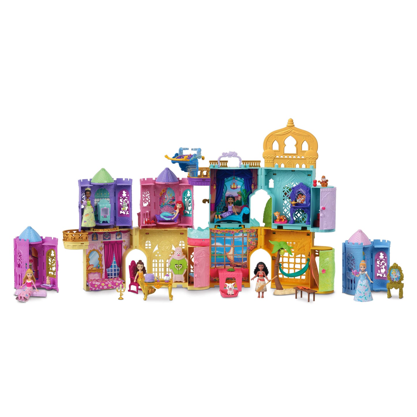Disney Princess Tower Surprise Small Dolls & Stacking Playsets With 5 Surprises